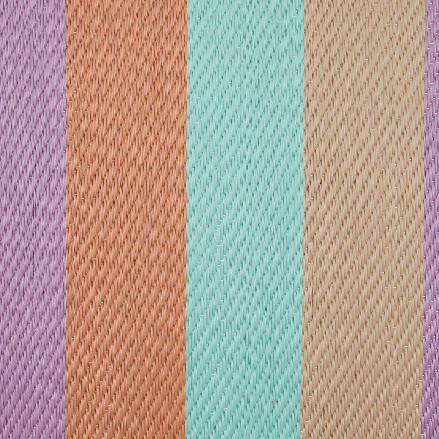 COLOUR CLASH In-/Outdoorteppich Streifen - Polypropylen / recyceltes Material - 150 x 90 cm