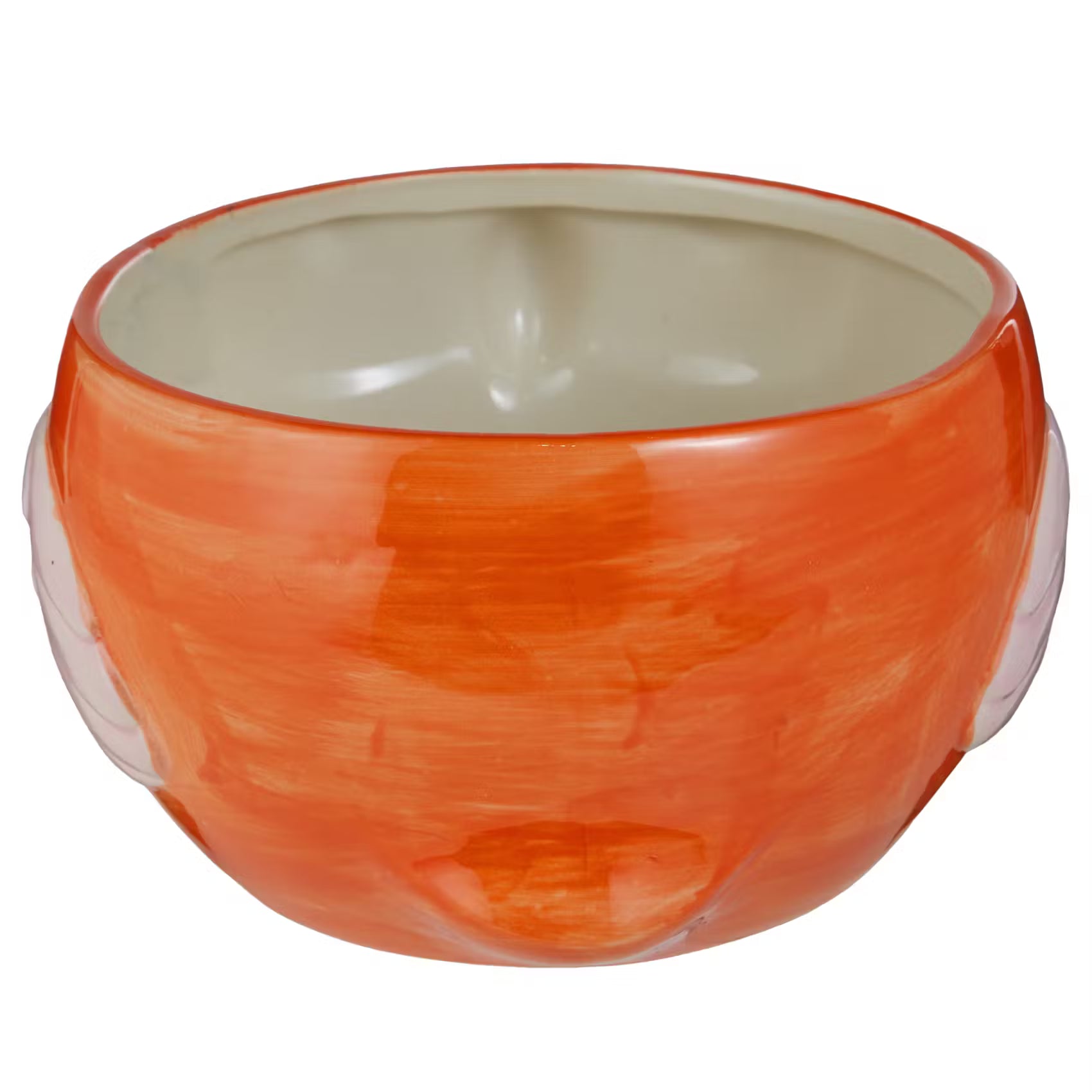 TROPICS Blumenübertopf Papagei - Steinzeug - Orange