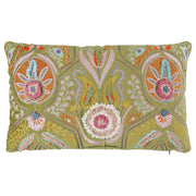 BOHEMIAN Kissen Floral - Baumwolle - Grün