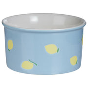GELATO Eisbecher Zitrone - Porzellan - Blau / Gelb