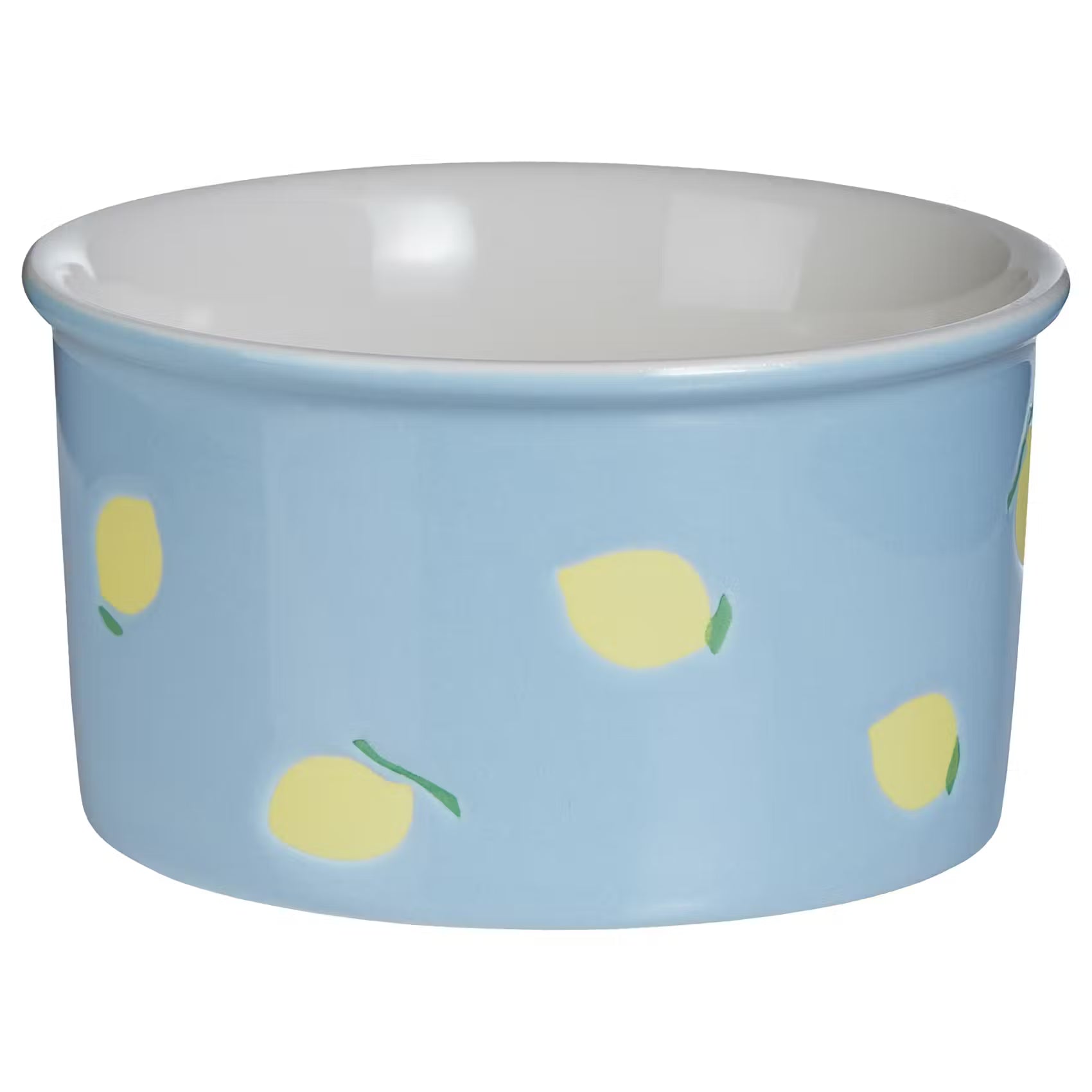 GELATO Eisbecher Zitrone - Porzellan - Blau / Gelb