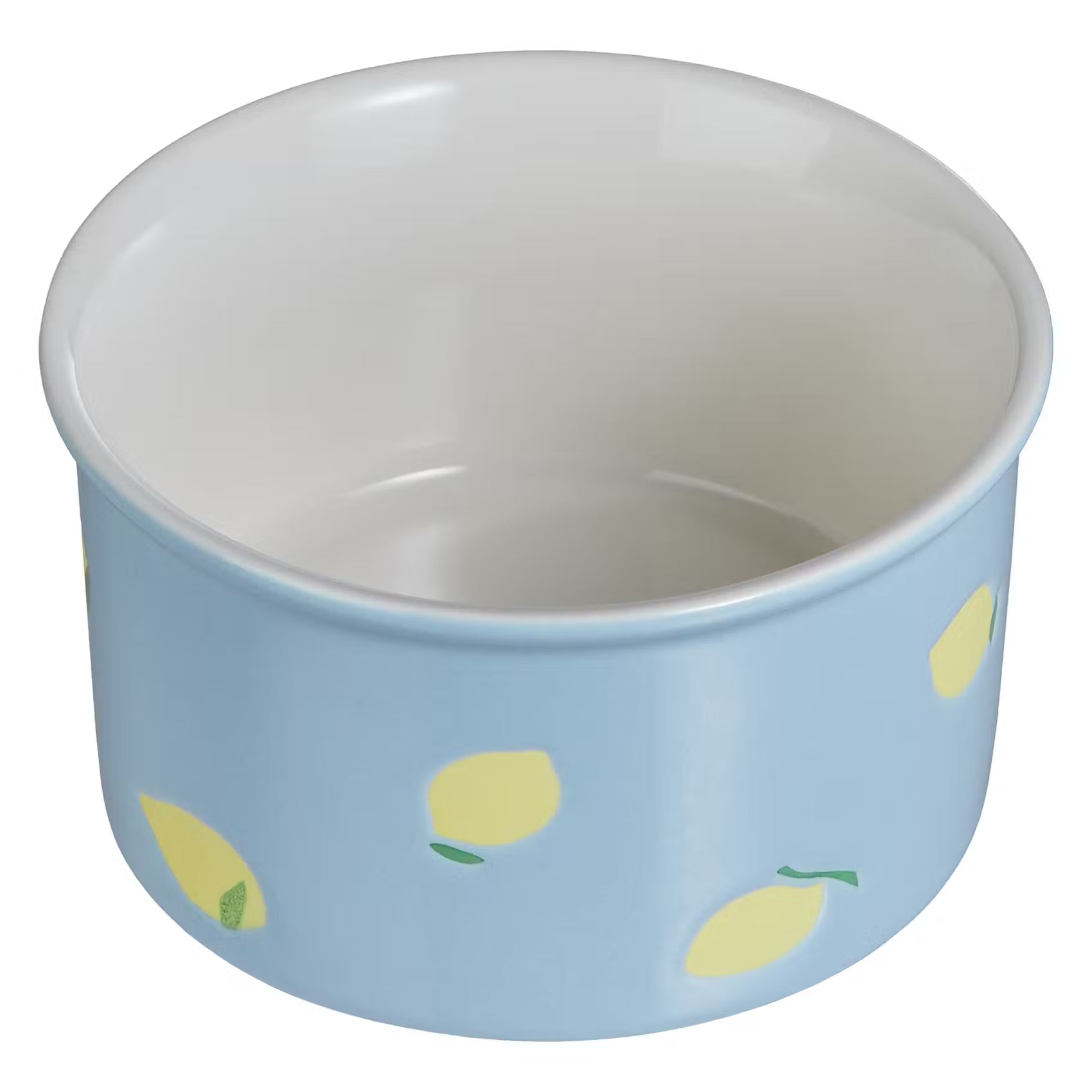 GELATO Eisbecher Zitrone - Porzellan - Blau / Gelb