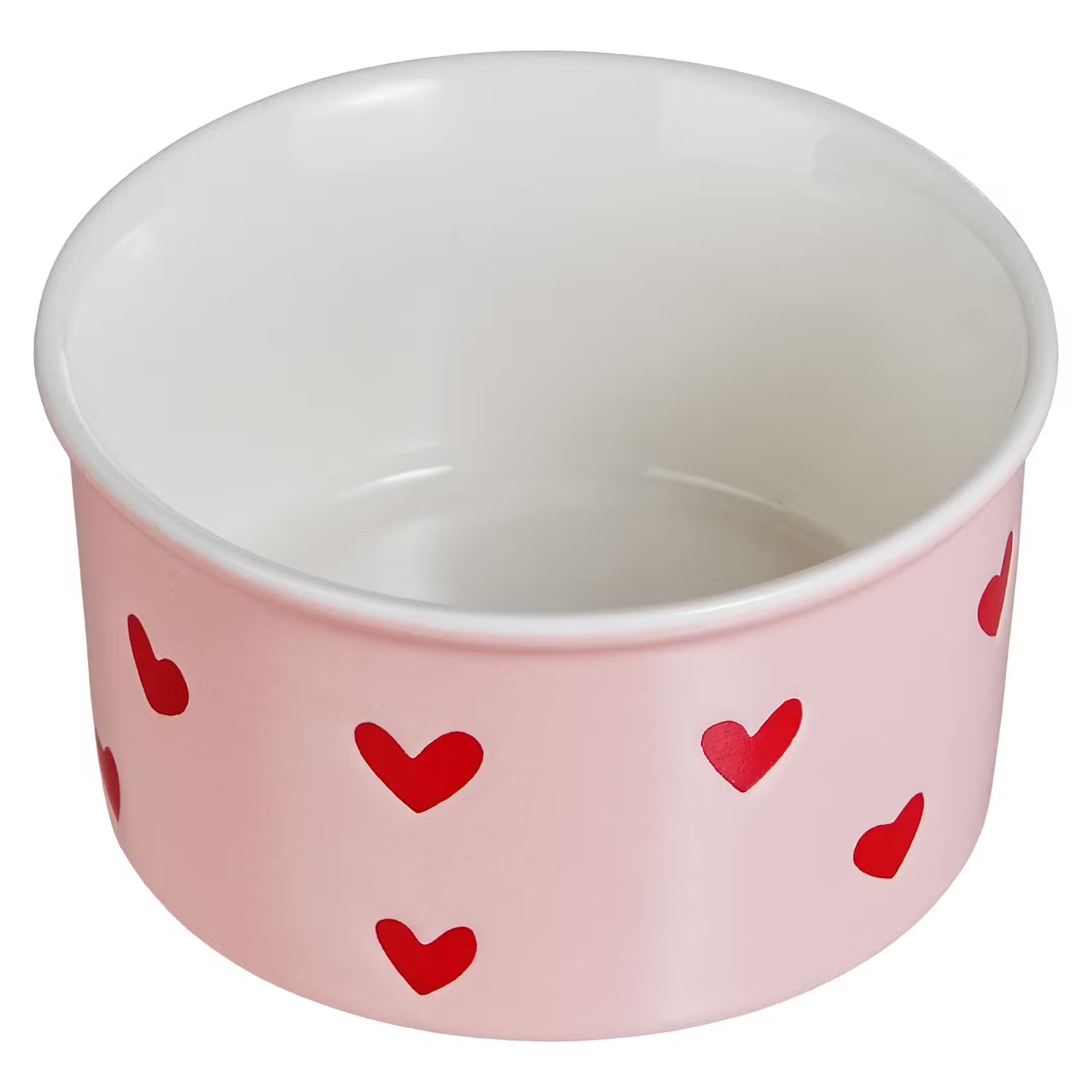 GELATO Eisbecher Herzen - Porzellan - Pink / Rot