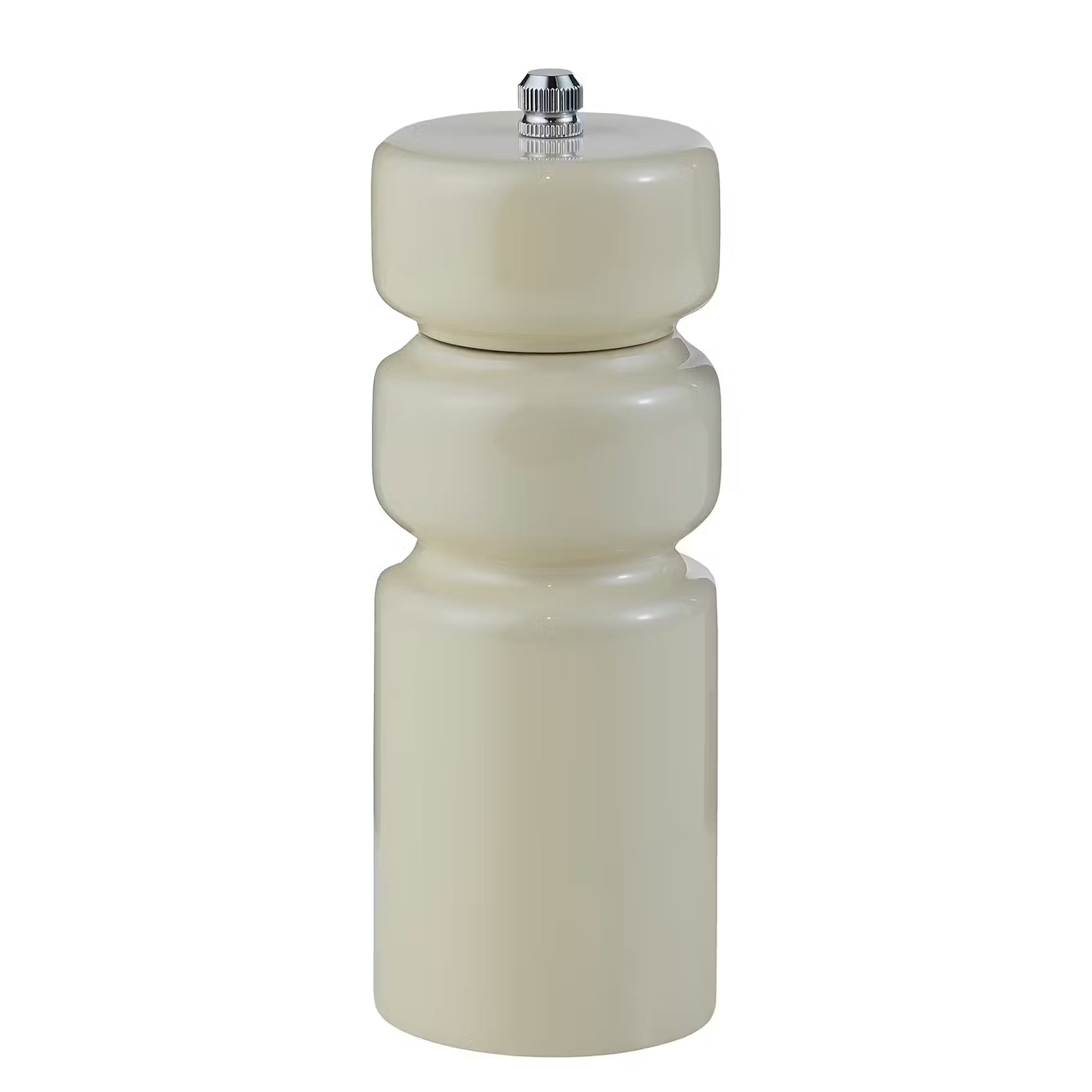 SALT & PEPPER Salz- & Pfeffermühle - Gummiholz / Stahl / Keramik / Aluminium / Polypropylen - Beige - Höhe: 17 cm