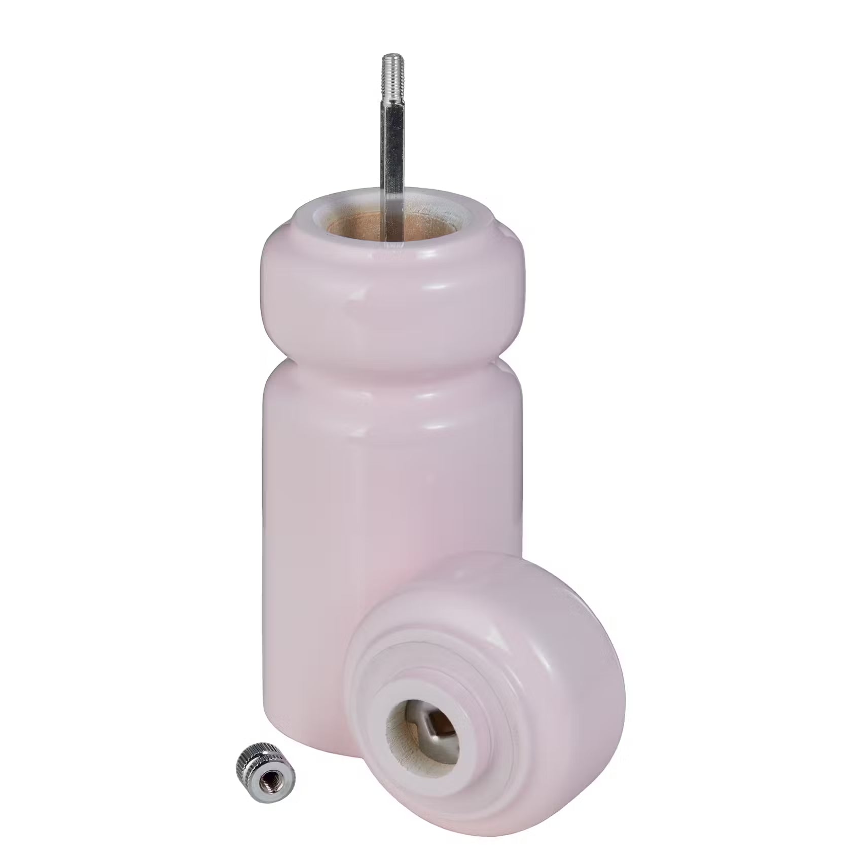 SALT & PEPPER Salz- & Pfeffermühle - Gummiholz / Stahl / Keramik / Aluminium / Polypropylen - Rosa - Höhe: 17 cm