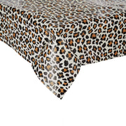WATERPROOF Wachstischdecke Leo - Polyester / EVA -  Schwarz / Braun - 130 x 160 cm