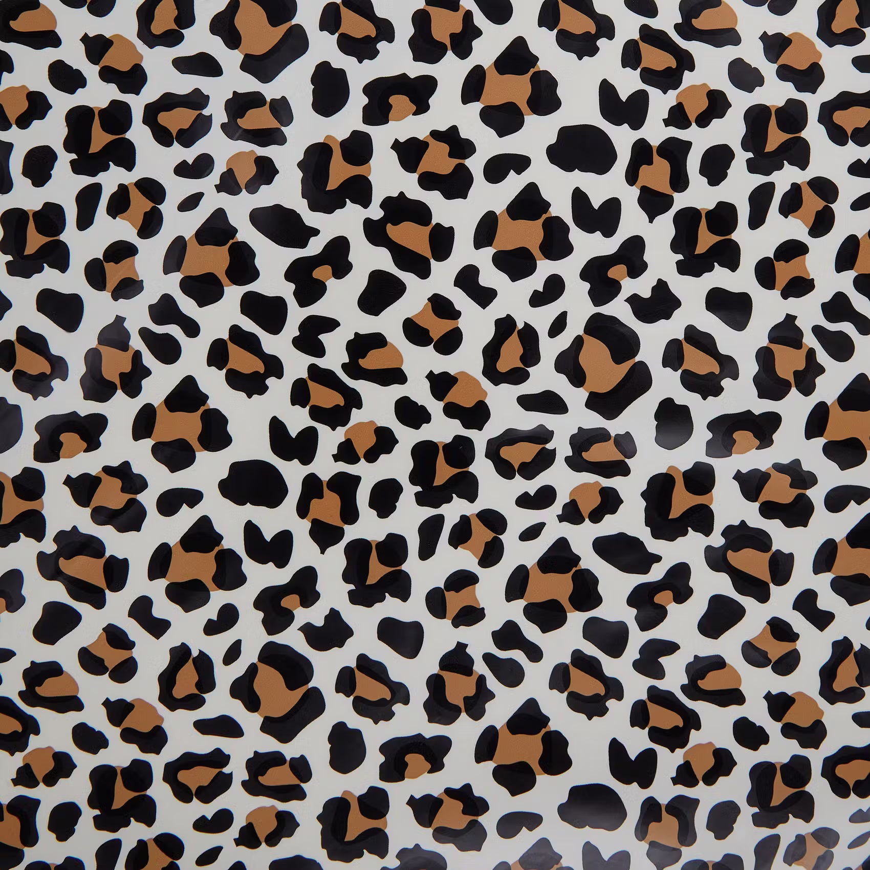 WATERPROOF Wachstischdecke Leo - Polyester / EVA -  Schwarz / Braun - 130 x 160 cm