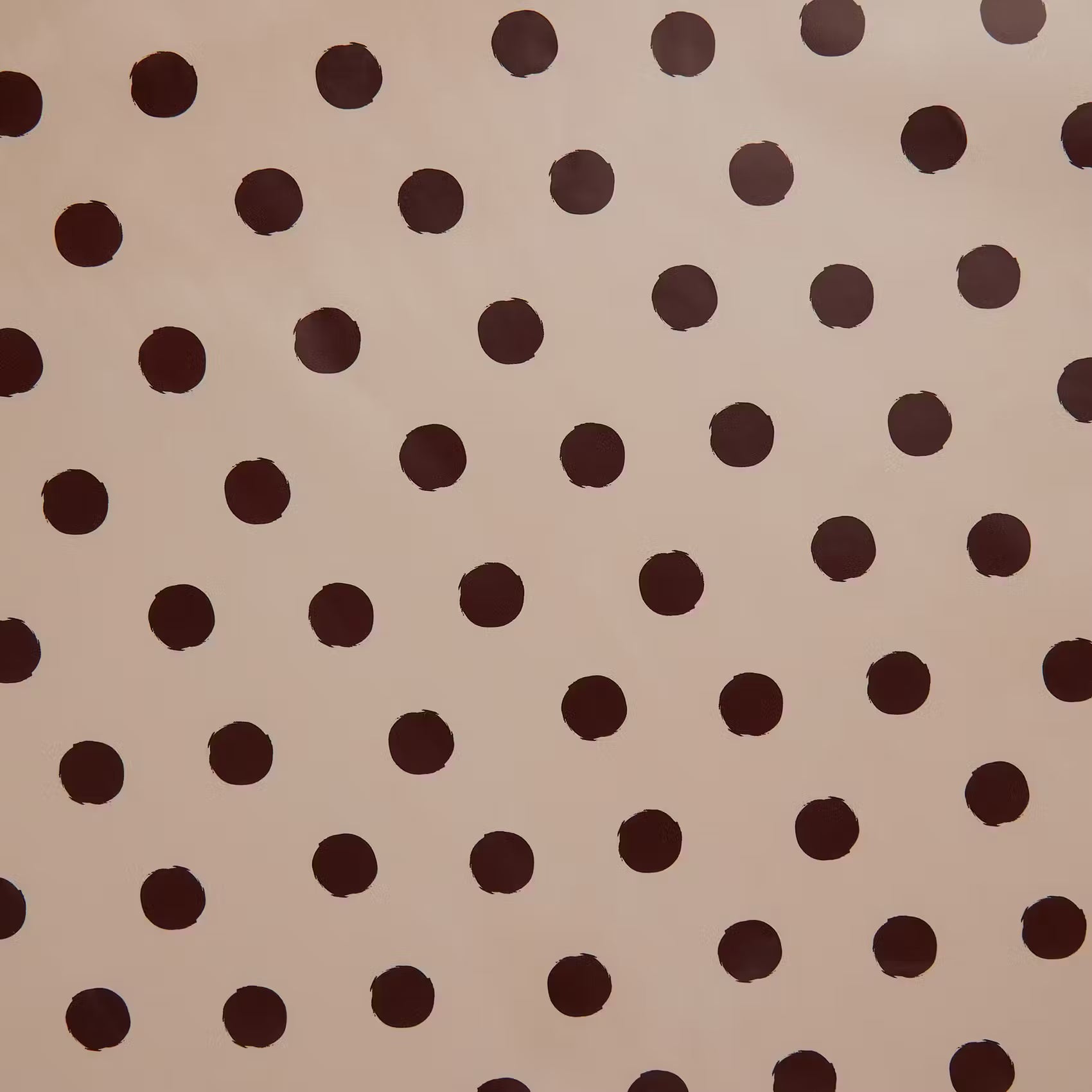 WATERPROOF Wachstischdecke Punkte - Polyester / EVA - Pink / Braun - 130 x 160 cm