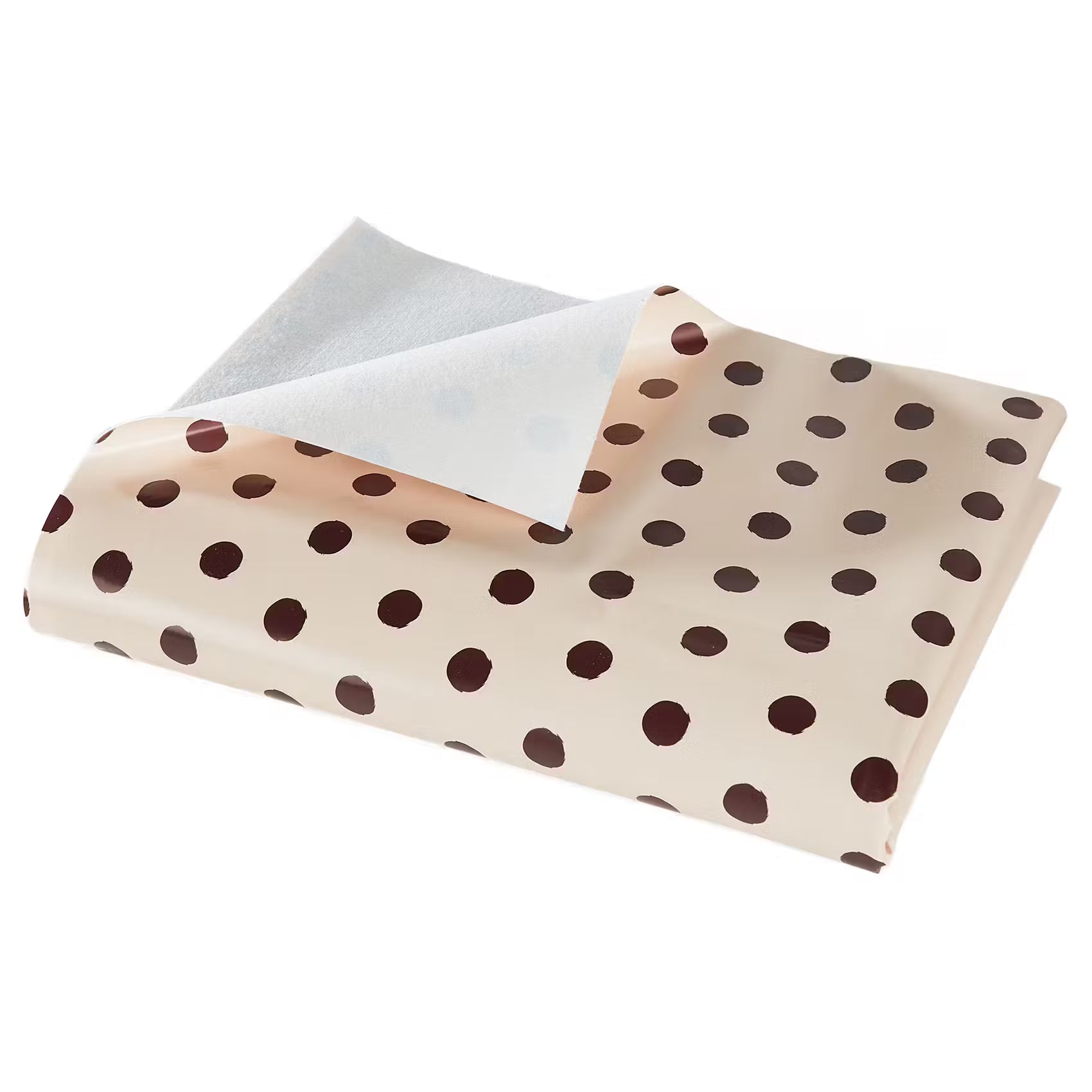 WATERPROOF Wachstischdecke Punkte - Polyester / EVA - Pink / Braun - 110 x 110 cm