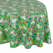 PEANUTS WATERPROOF Wachstischdecke - Polyester / EVA - Blau / Weiß