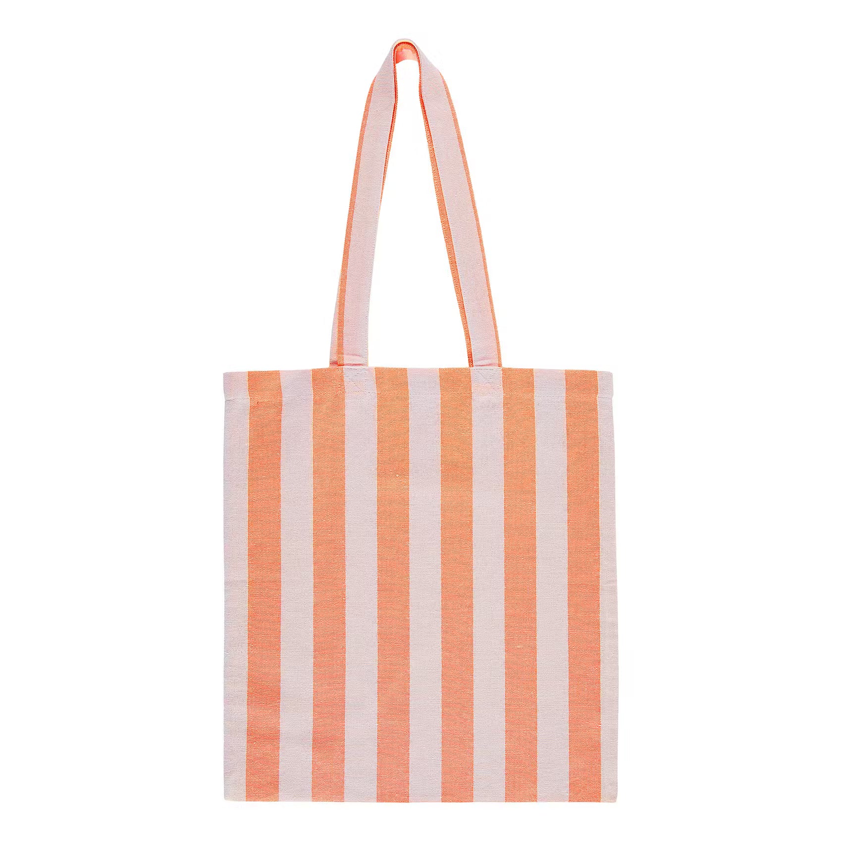 SPRING VIBES Tragetasche gestreift - Baumwolle - Rosa