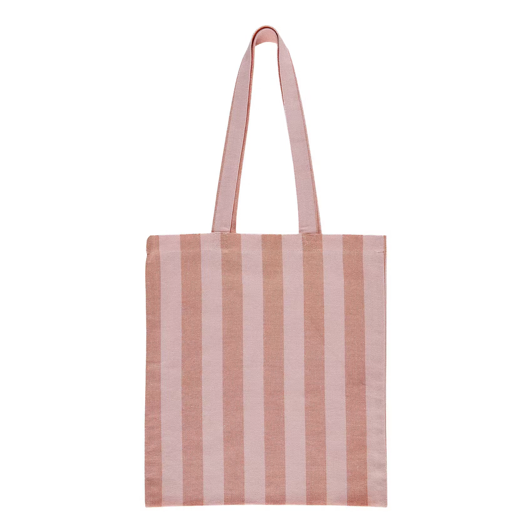 SPRING VIBES Tragetasche gestreift - Baumwolle - Pink