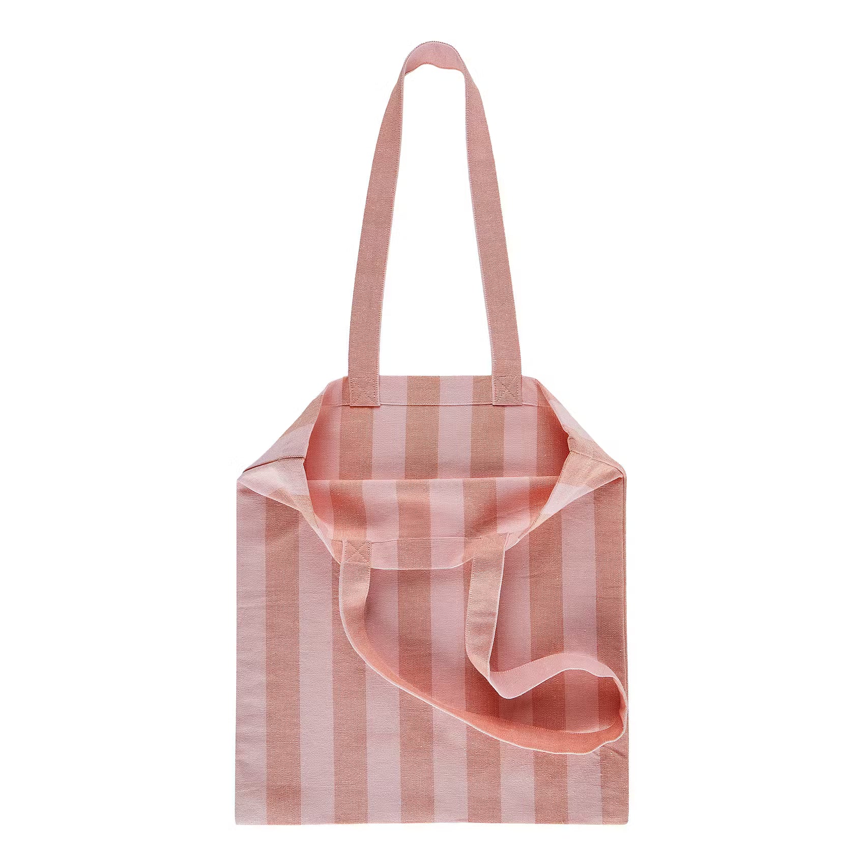 SPRING VIBES Tragetasche gestreift - Baumwolle - Pink