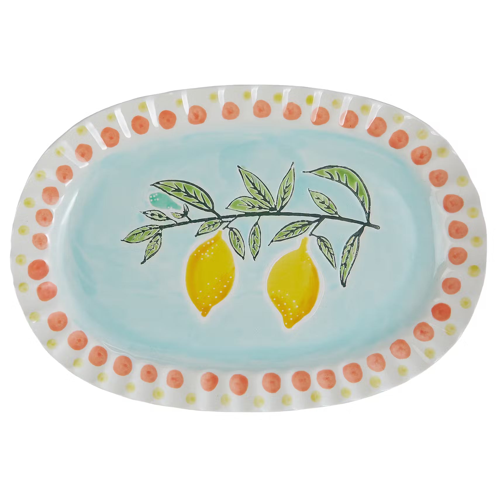 LIMONE Servierplatte - Steinzeug - Bunt