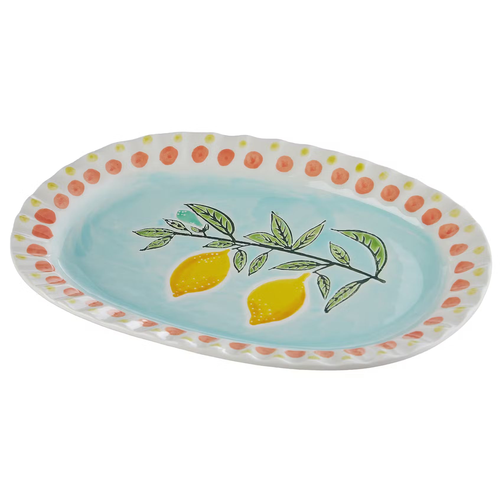 LIMONE Servierplatte - Steinzeug - Bunt