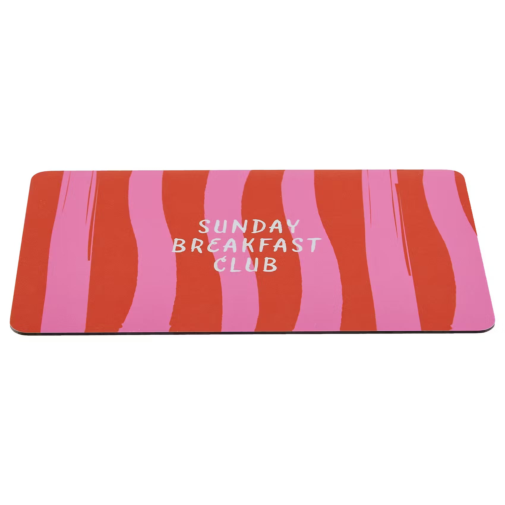 BREAD N' BUTTER Frühstücksbrett Breakfast Club - Kunstharz - Pink, Rot