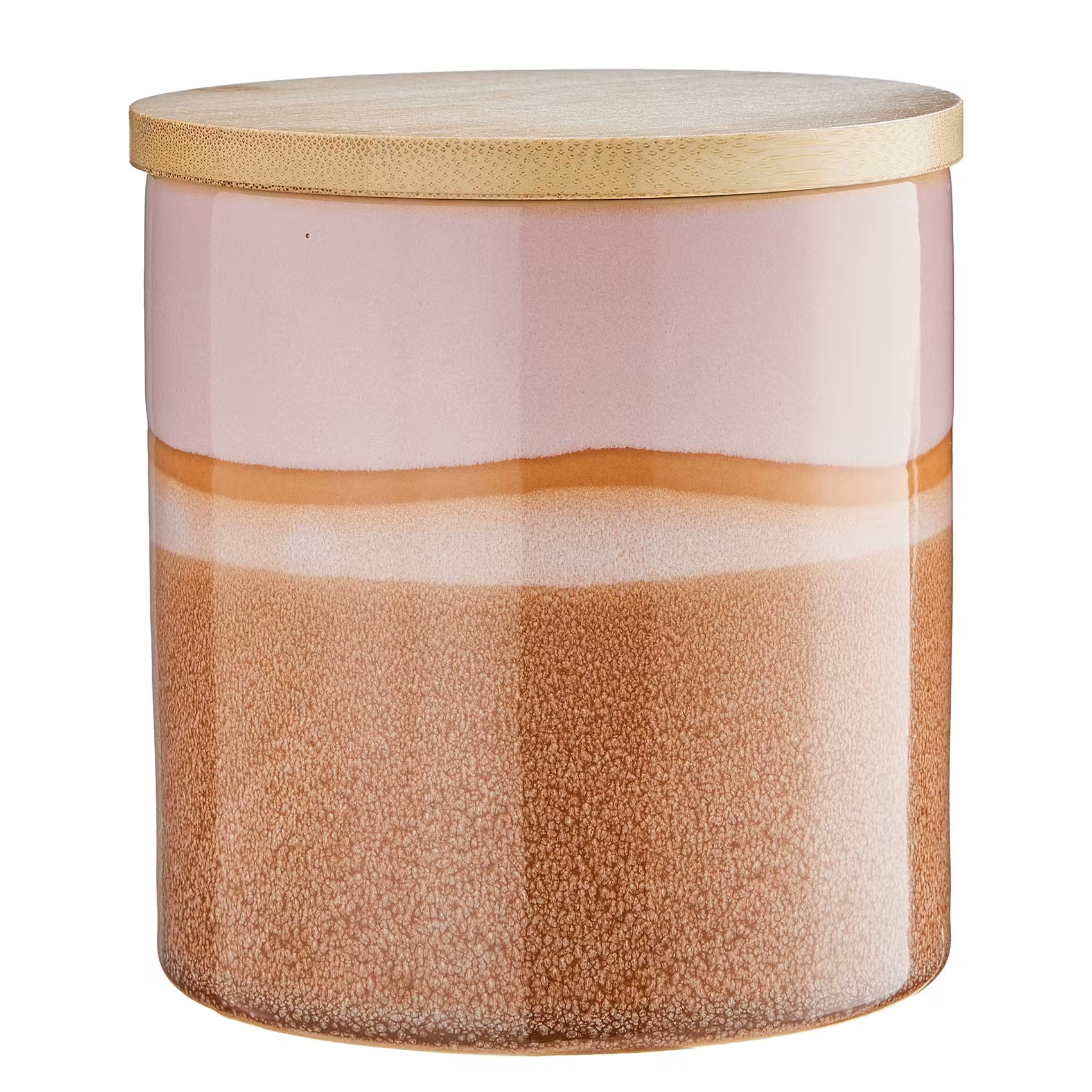 MEDLEY Aufbewahrungsdose - Steinzeug - Pink - Höhe: 12 cm