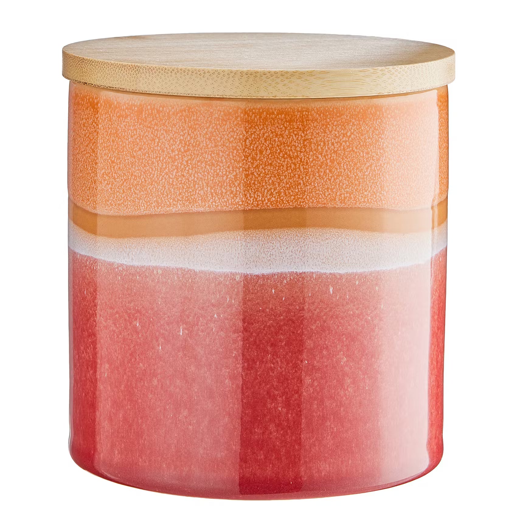 MEDLEY Aufbewahrungsdose - Steinzeug - Orange - Höhe: 12 cm