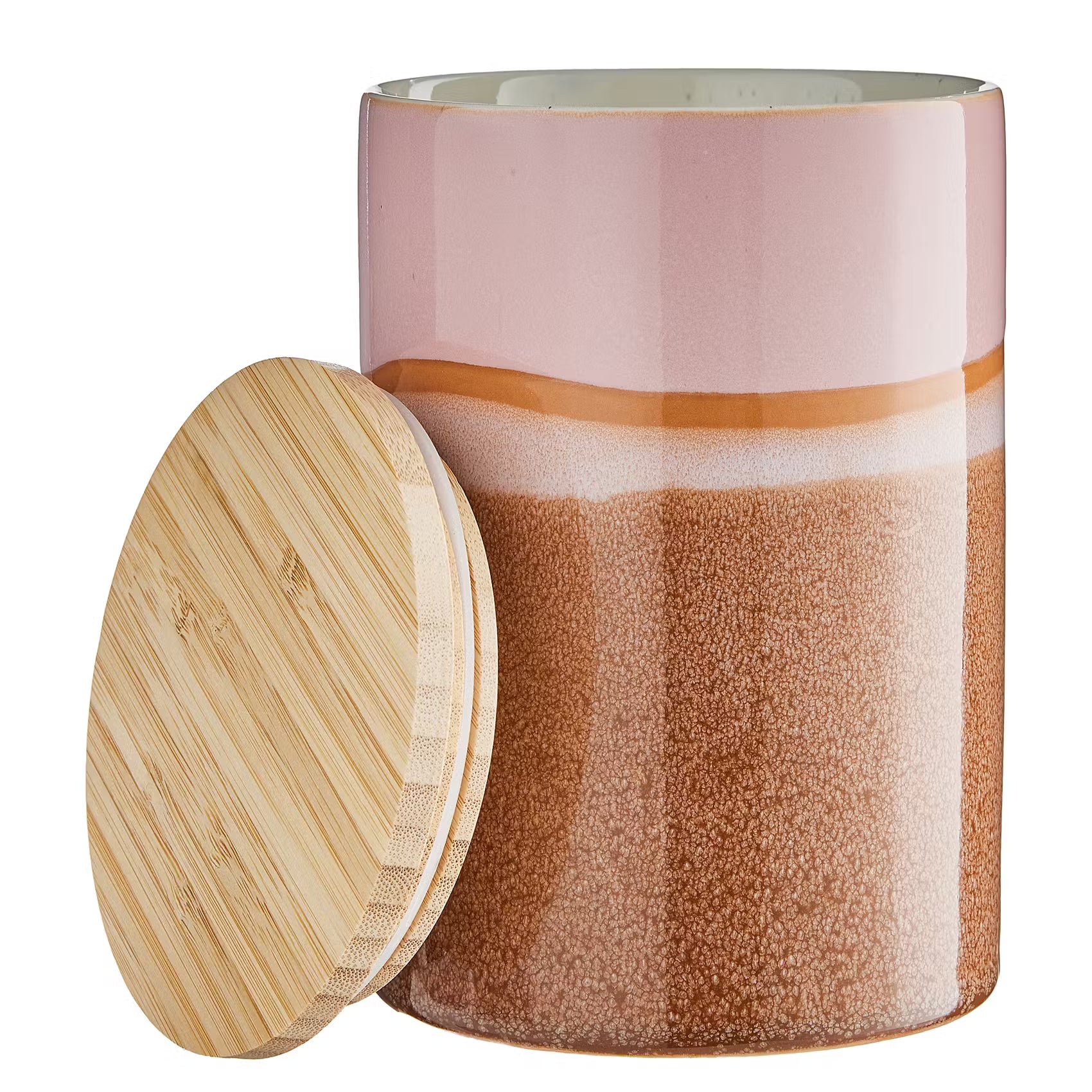 MEDLEY Aufbewahrungsdose - Steinzeug - Pink - Höhe: 16 cm