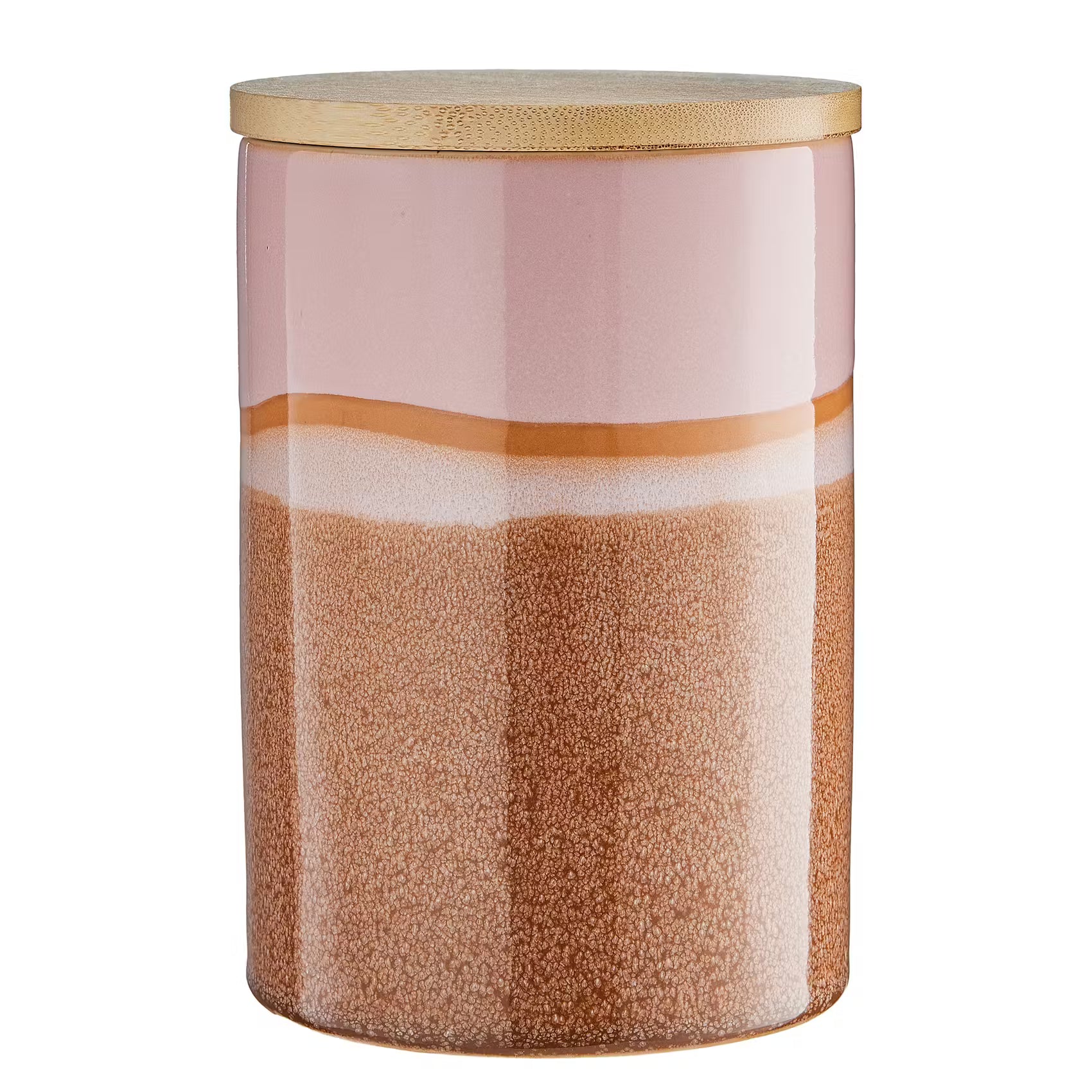 MEDLEY Aufbewahrungsdose - Steinzeug - Pink - Höhe: 16 cm