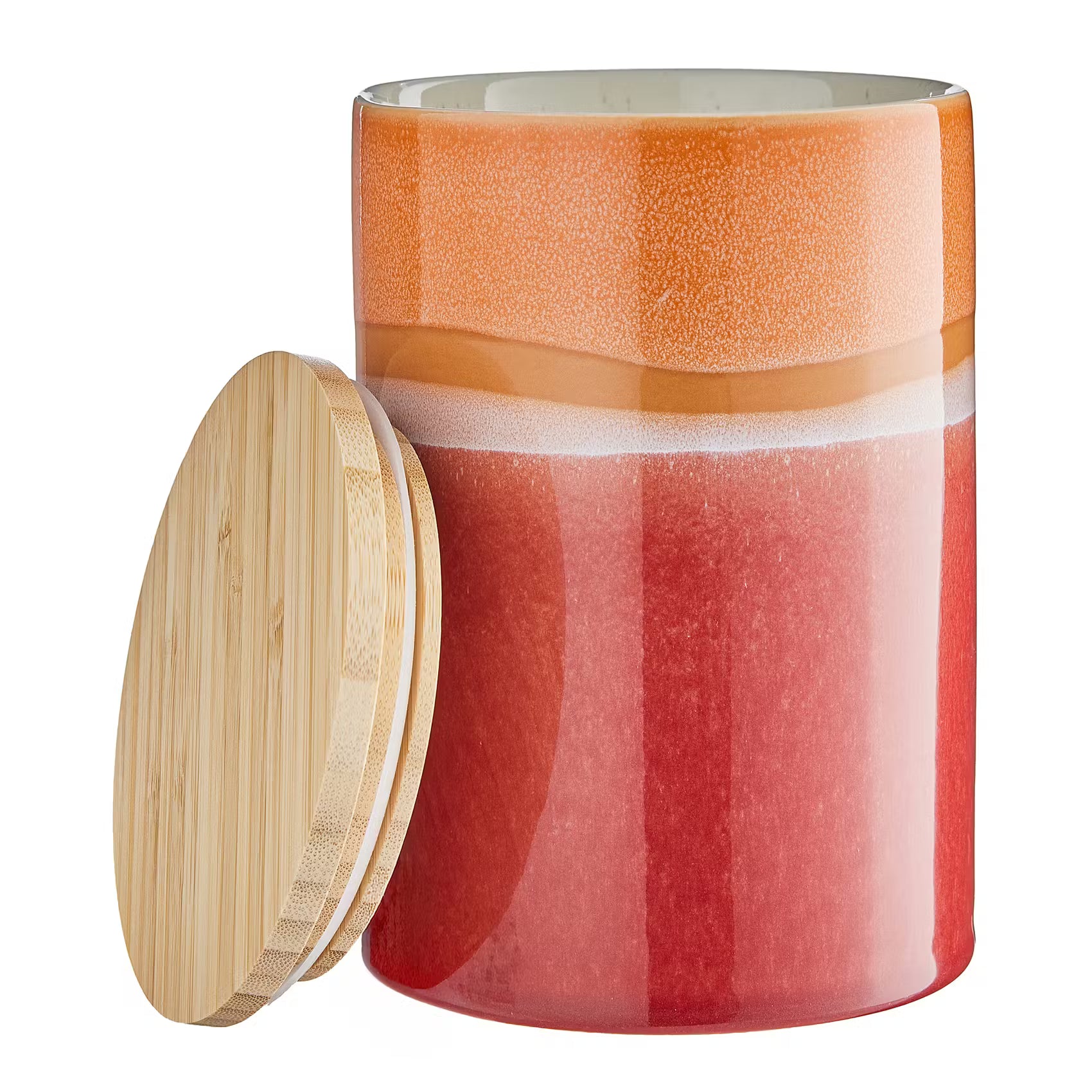 MEDLEY Aufbewahrungsdose - Steinzeug - Orange - Höhe: 16 cm