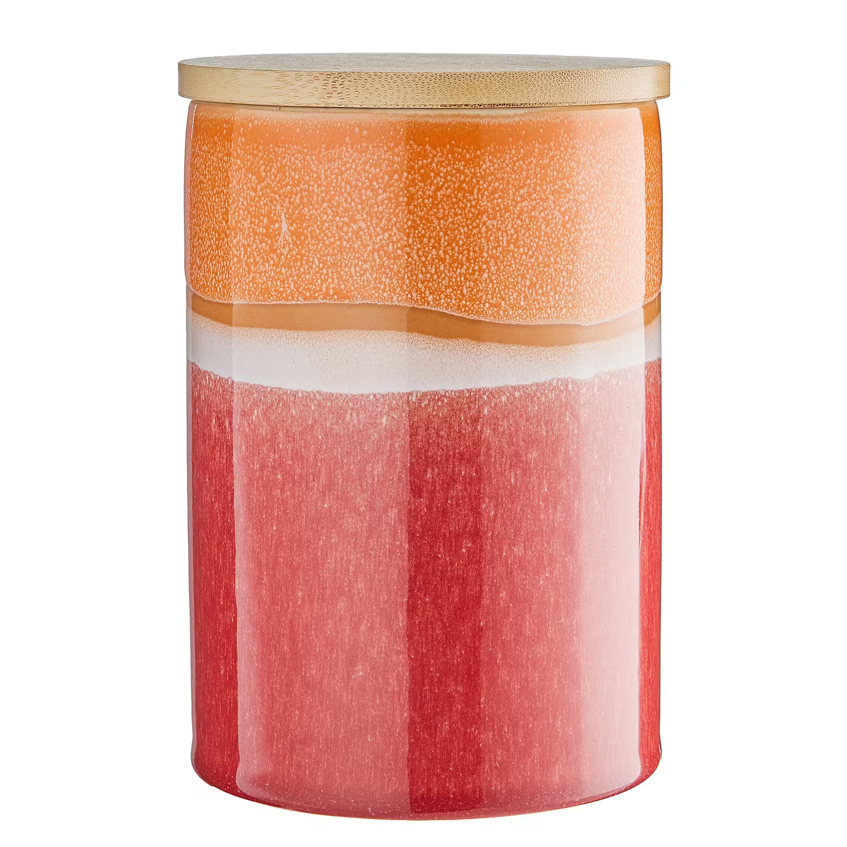 MEDLEY Aufbewahrungsdose - Steinzeug - Orange - Höhe: 16 cm