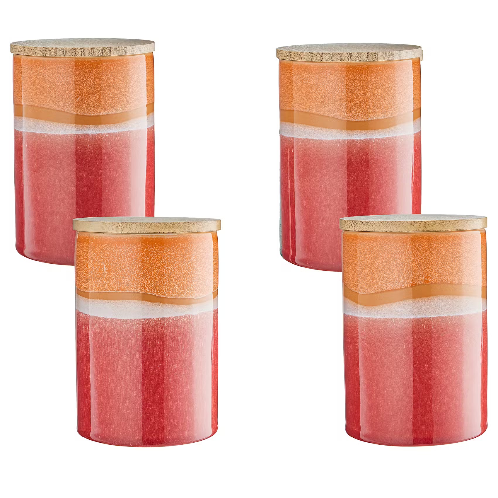 MEDLEY Aufbewahrungsdose - Steinzeug - Orange - Höhe: 16 cm