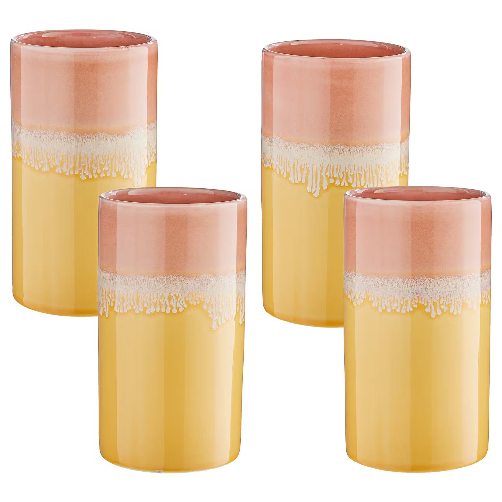 MEDLEY Vase - Steinzeug - Gelb