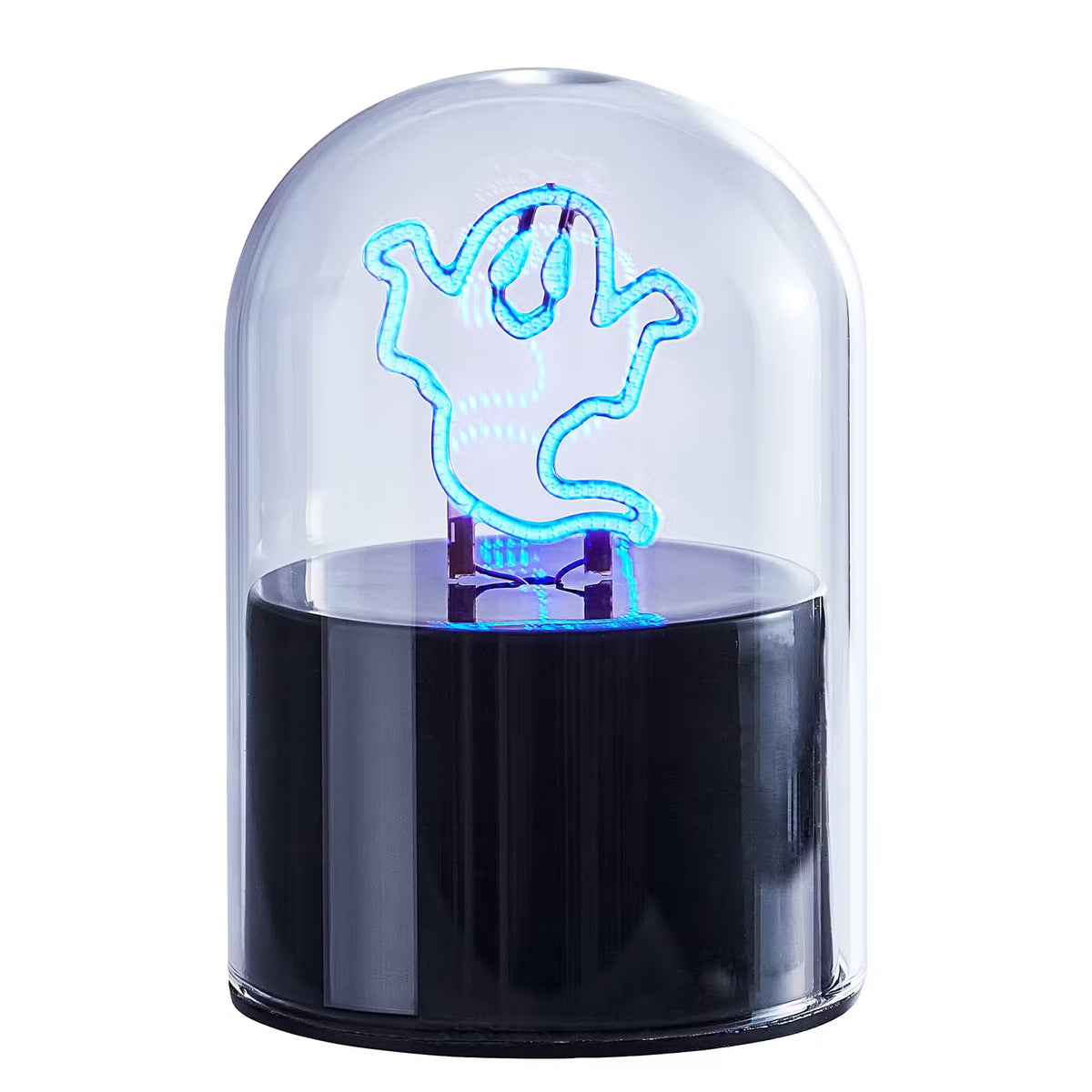 GLOW BALL Neonlicht Gespenst - Glas - Schwarz