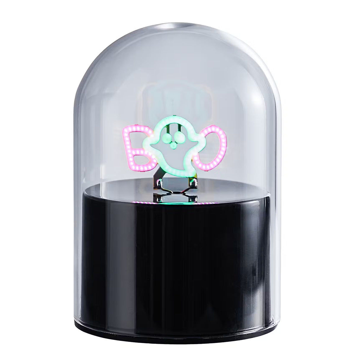 GLOW BALL Neonlicht BOO - Glas - Schwarz