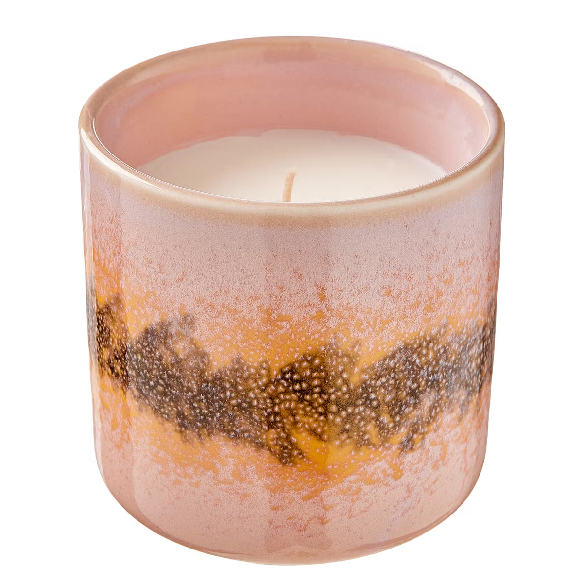 SCENTS OF HOME Duftkerze Caramel Island - Steinzeug/Sojawachs/Duftöl - Orange