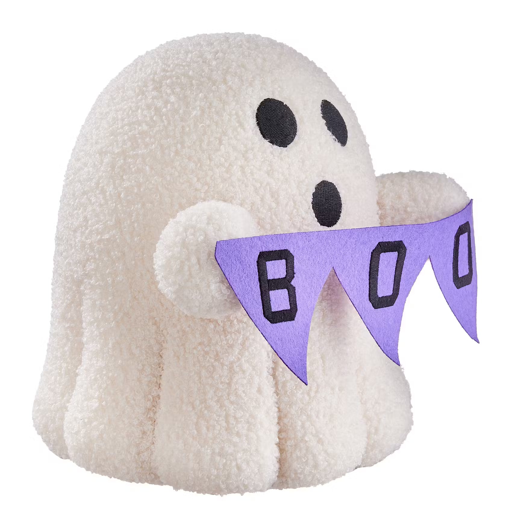 HALLOWEEN Deko-Geist Boo - Polyester - Weiß