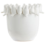 BIRDS Vase - Steinzeug - Weiß