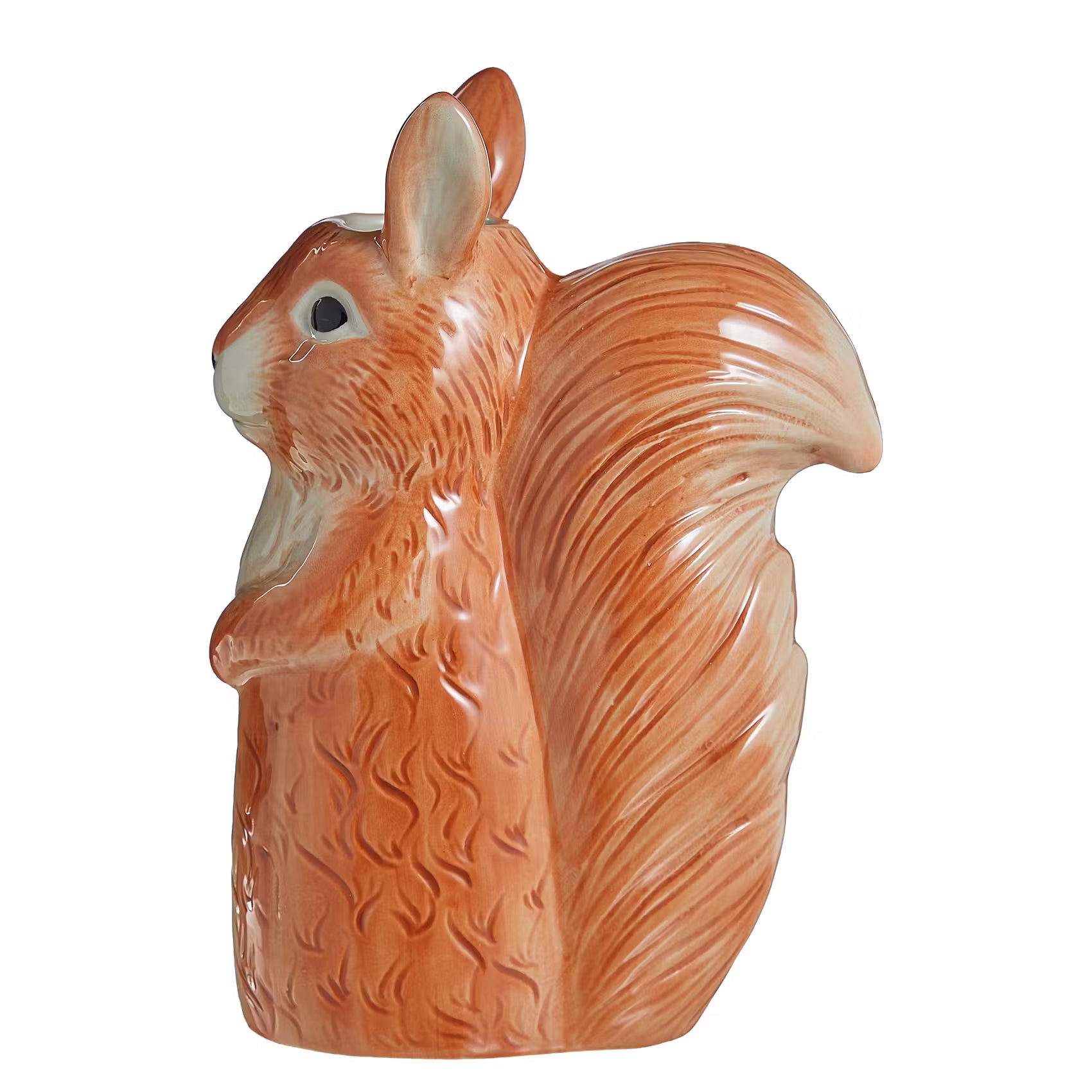 HAZEL Vase Eichhörnchen - Steinzeug - Braun