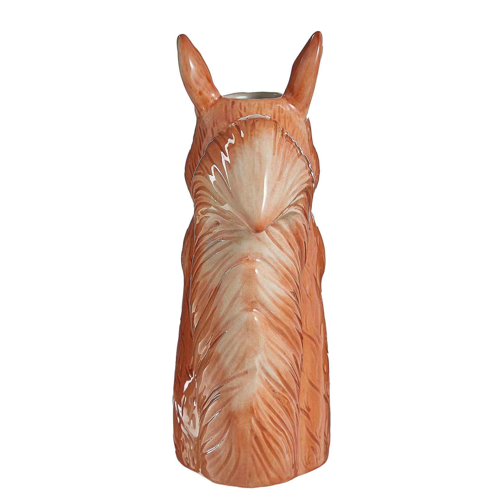 HAZEL Vase Eichhörnchen - Steinzeug - Braun