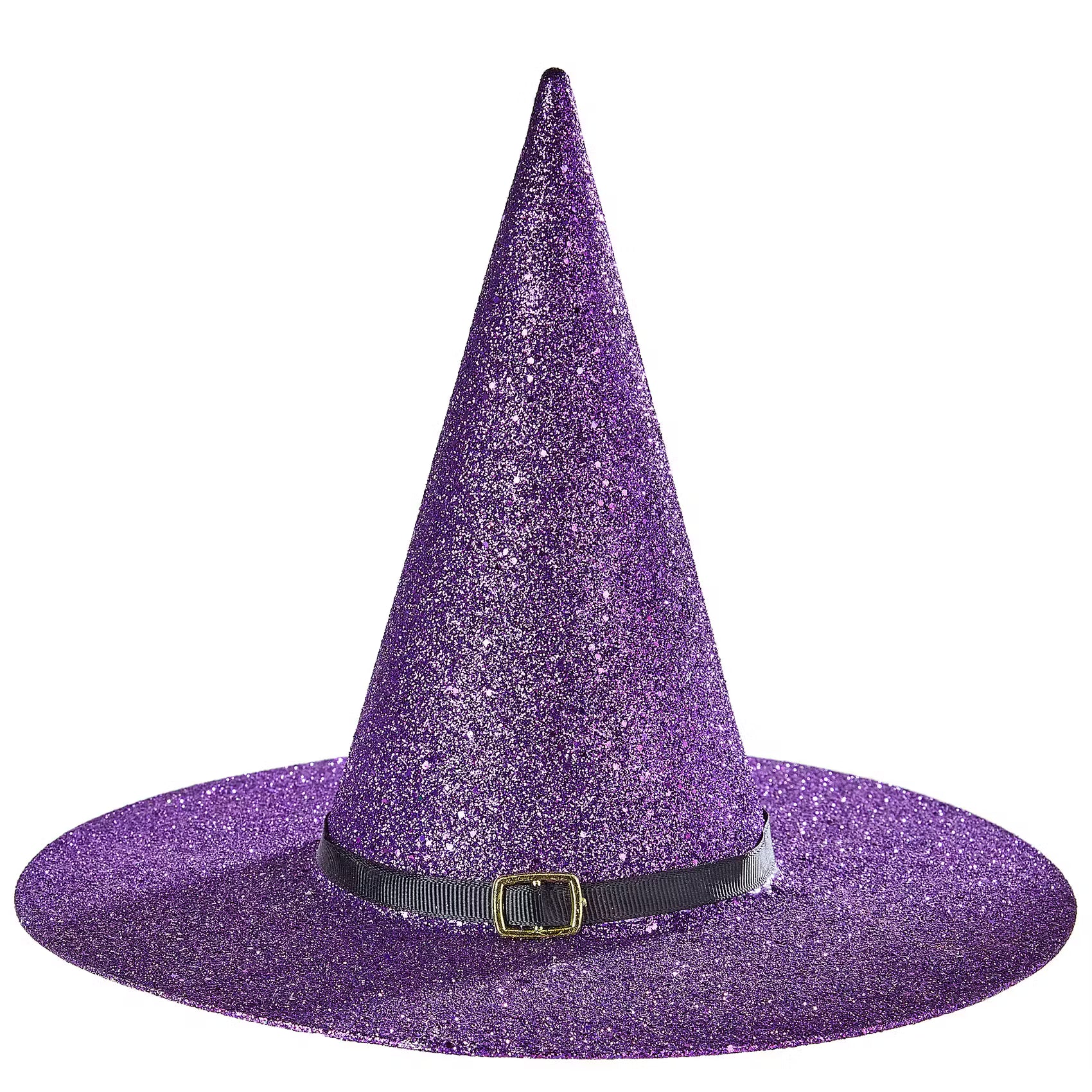 HALLOWEEN Deko-Hut Hexe - Polyethylen - Lila/Schwarz