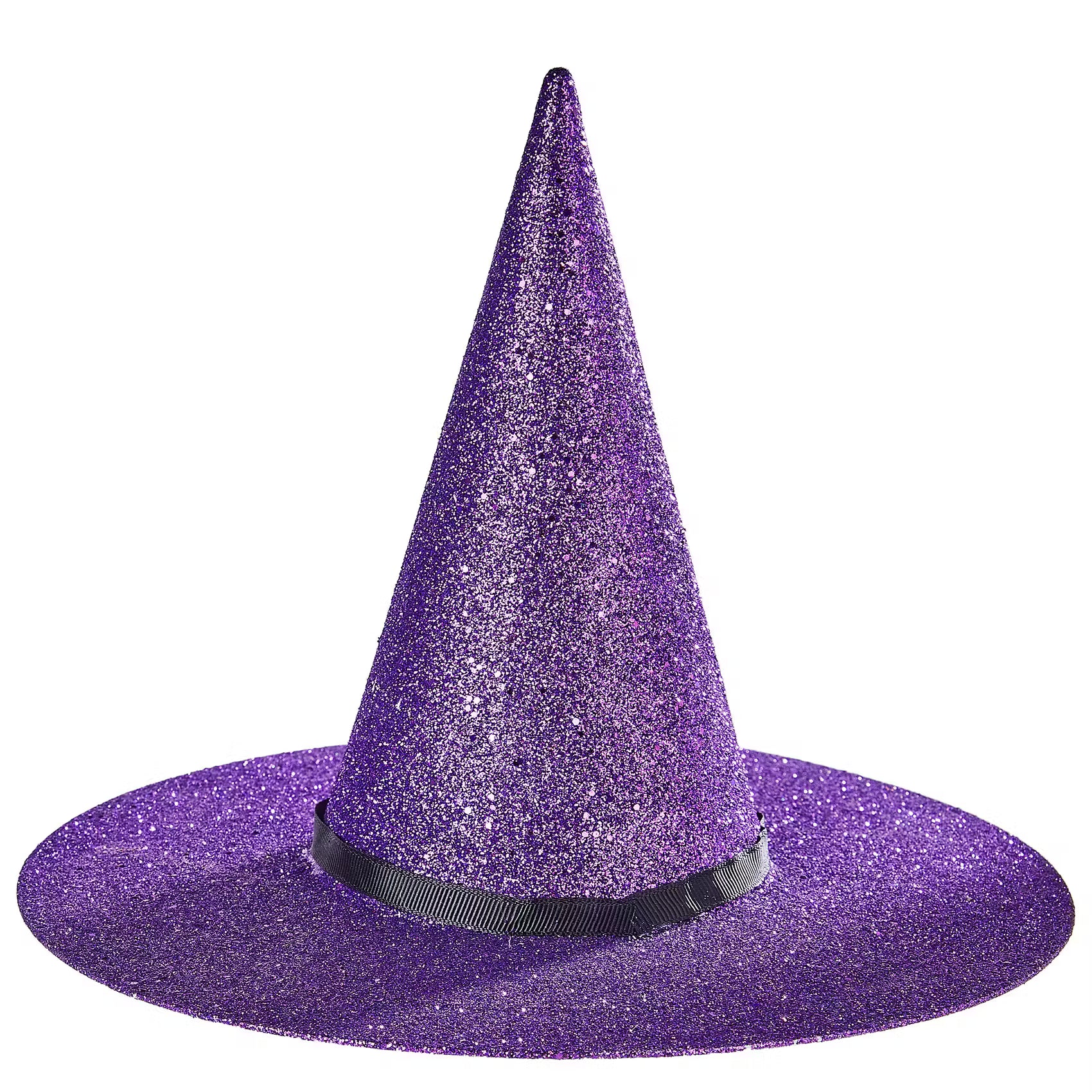 HALLOWEEN Deko-Hut Hexe - Polyethylen - Lila/Schwarz