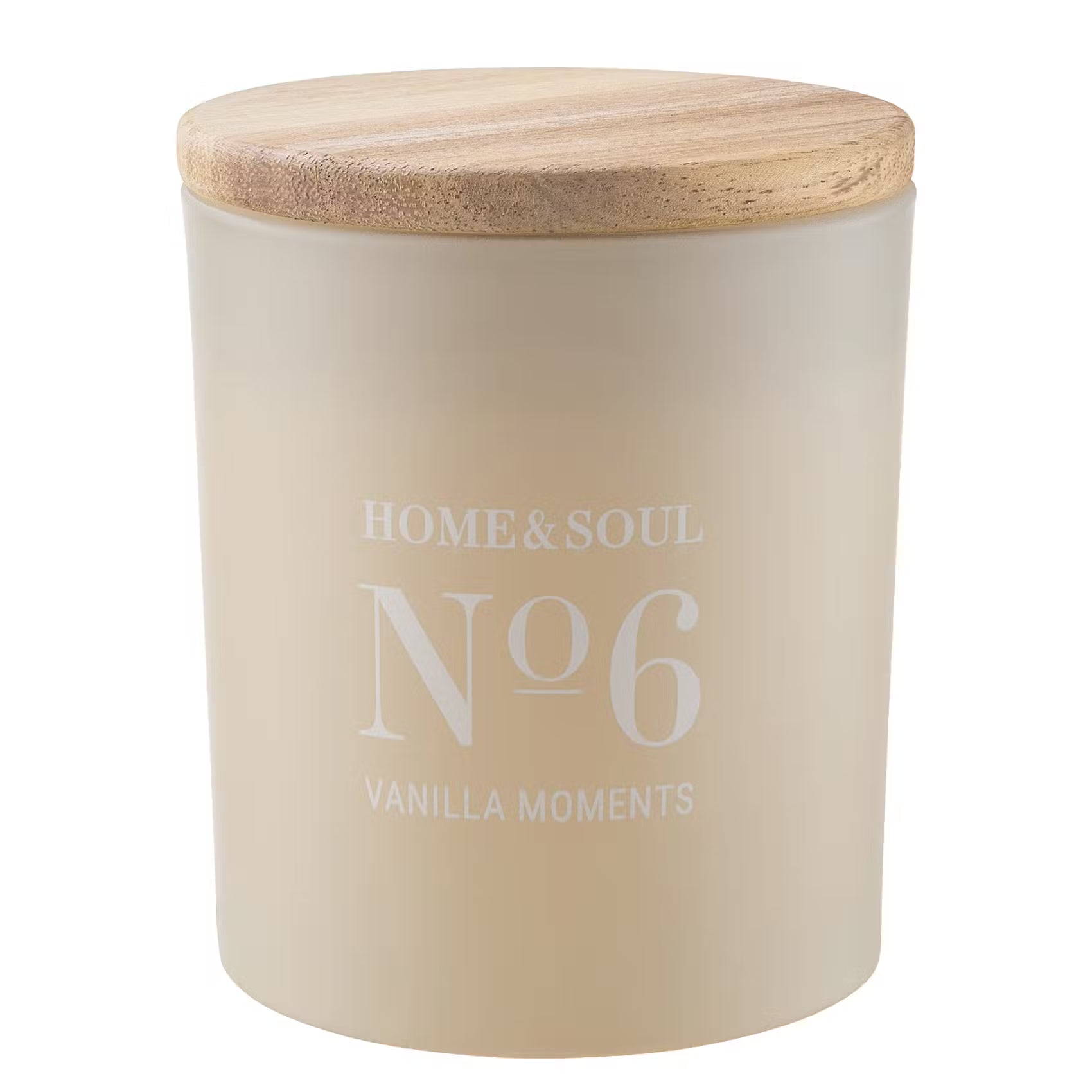HOME & SOUL Duftkerze Vanilla Moments No.6 - Sojawachs/Paraffinwachs/Duftanteil /Pinienholz - Gelb