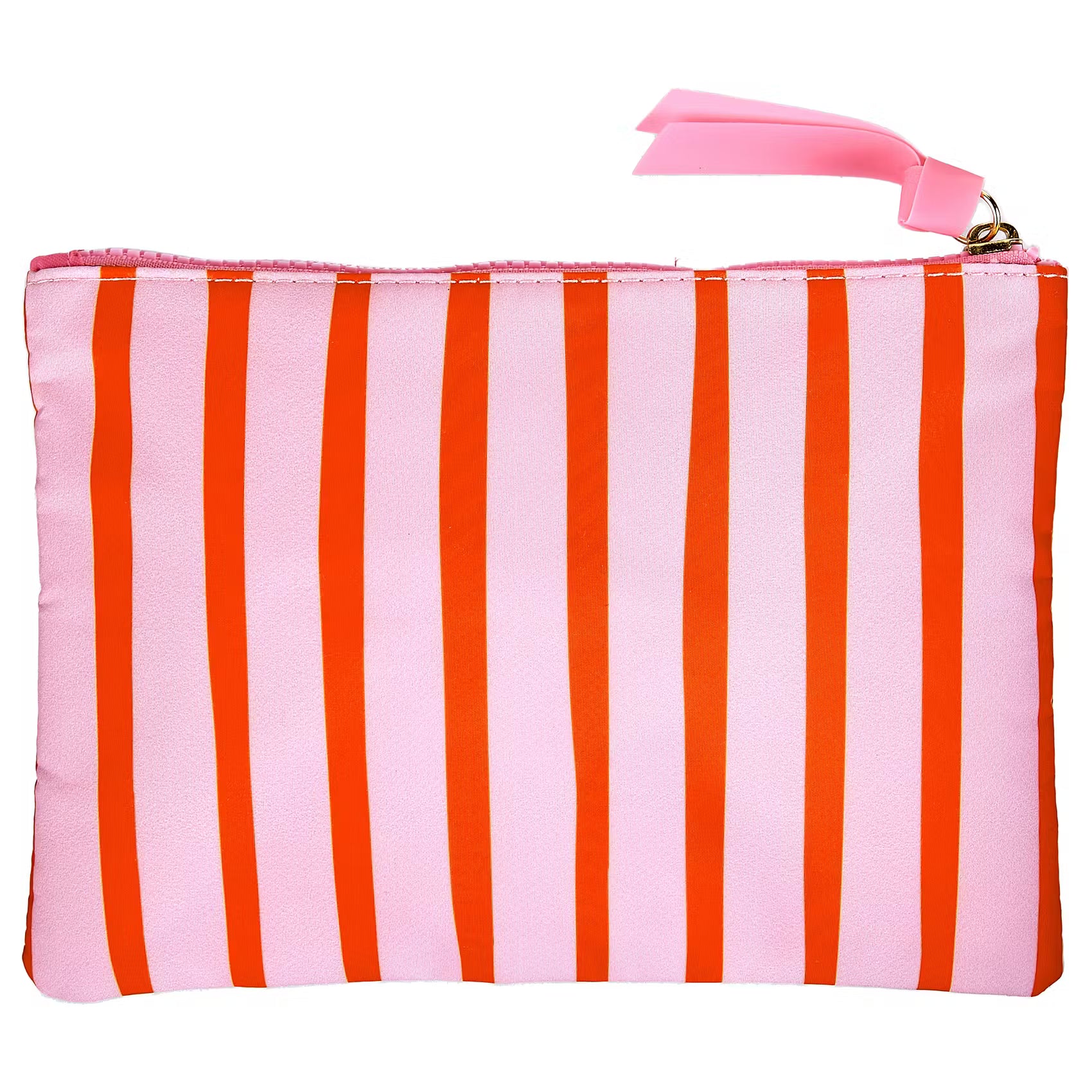 GOOD STUFF Kosmetiktasche gestreift - Polyester - Pink/Orange/Blau