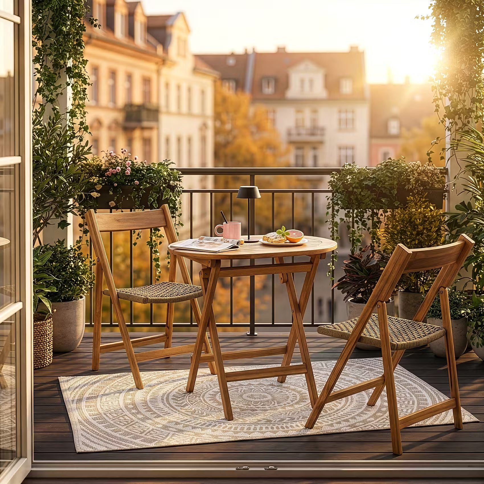 BOHO GARDEN Klappstuhl 2er-Set