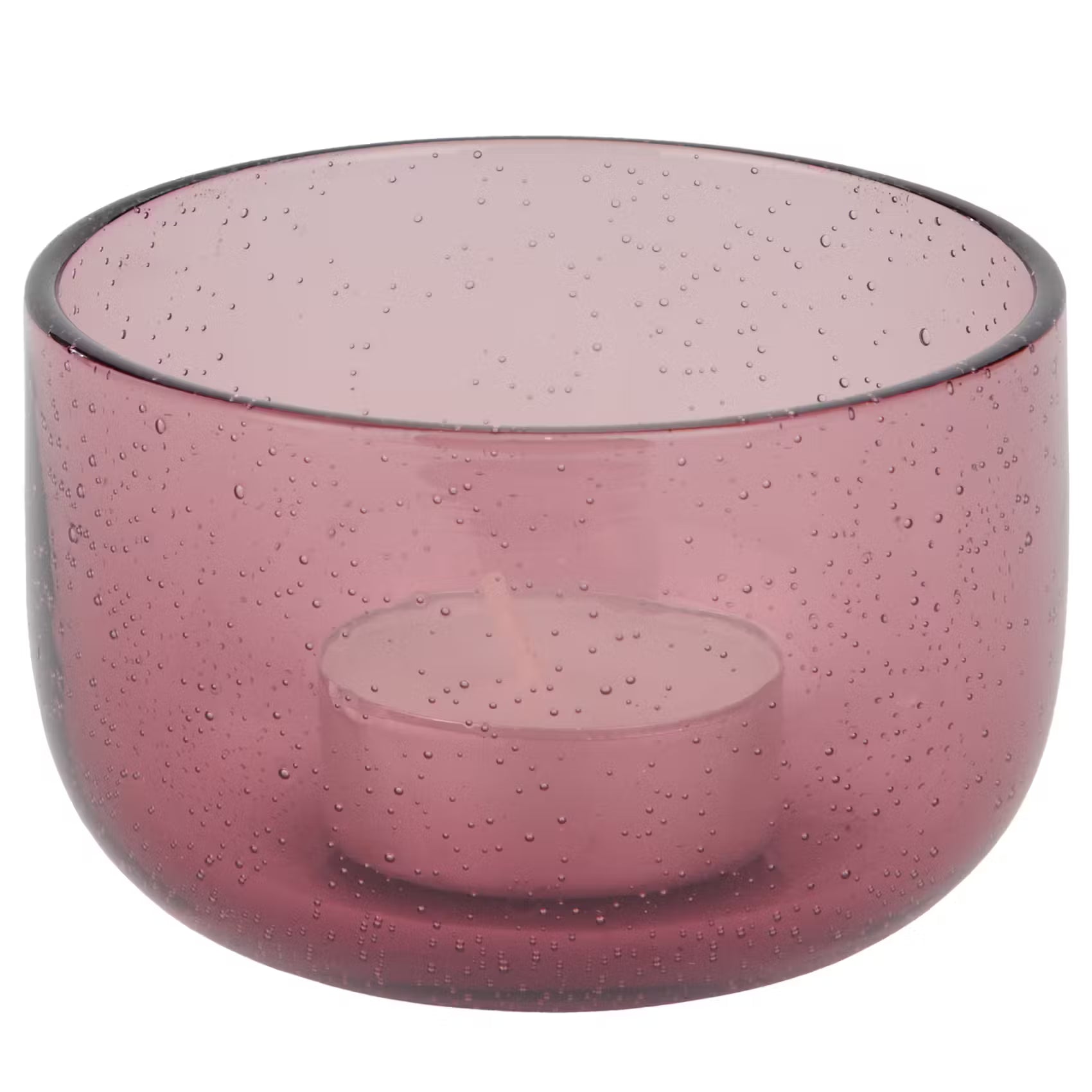 WATERCOLOUR Teelichthalter 4er-Set - Farbglas  - Violett