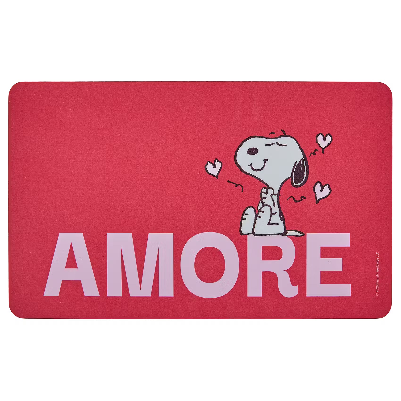 PEANUTS Frühstücksbrettchen Amore - HPL Schichtstoff - Pink/Rosa