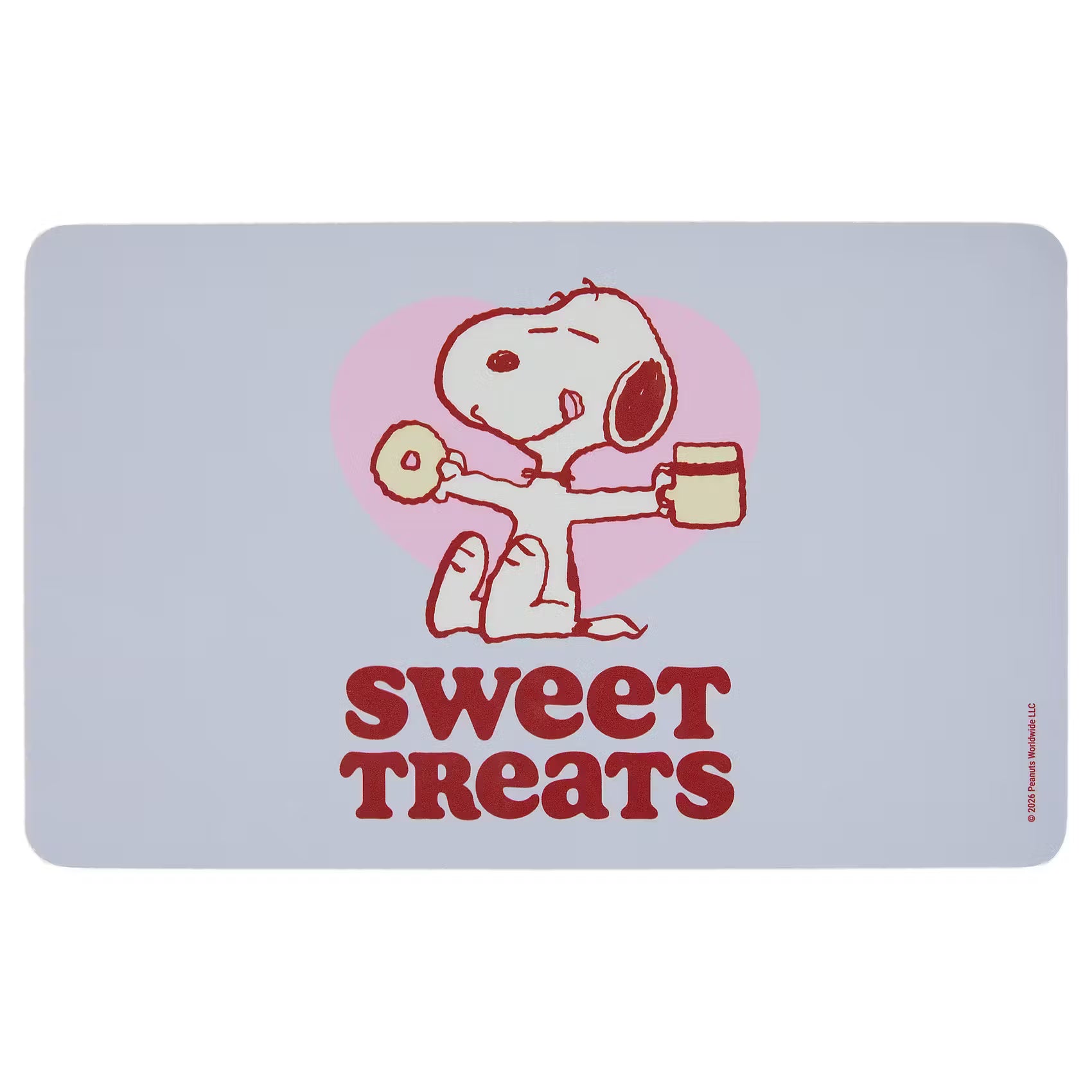 PEANUTS Frühstücksbrettchen Sweet Treats - HPL Schichtstoff - Hellblau/Rosa/Gelb
