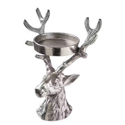OH MY DEER Stumpenkerzenhalter - Aluminium - Silber