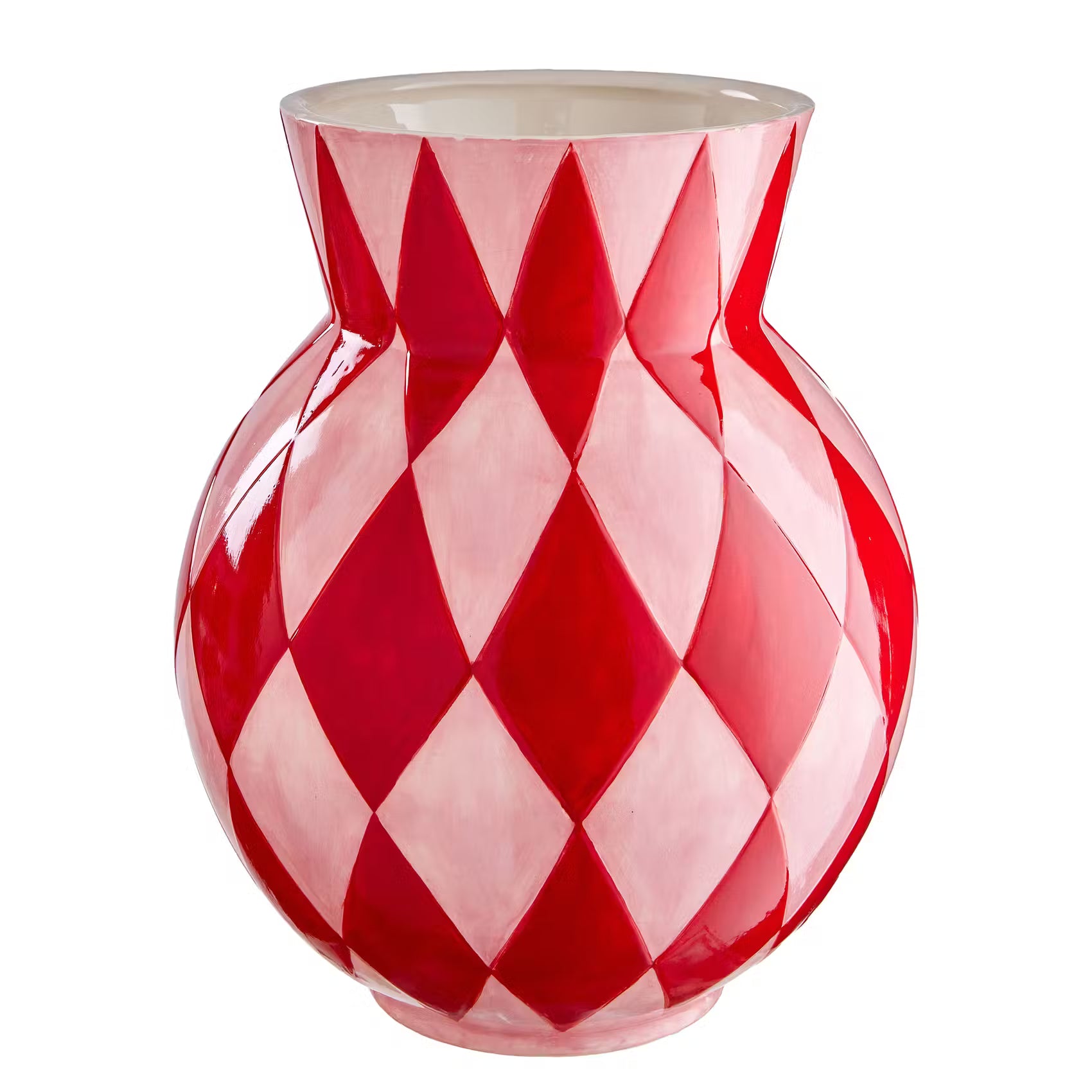 HOLY MOLY Vase - Dolomit - Rot/Pink