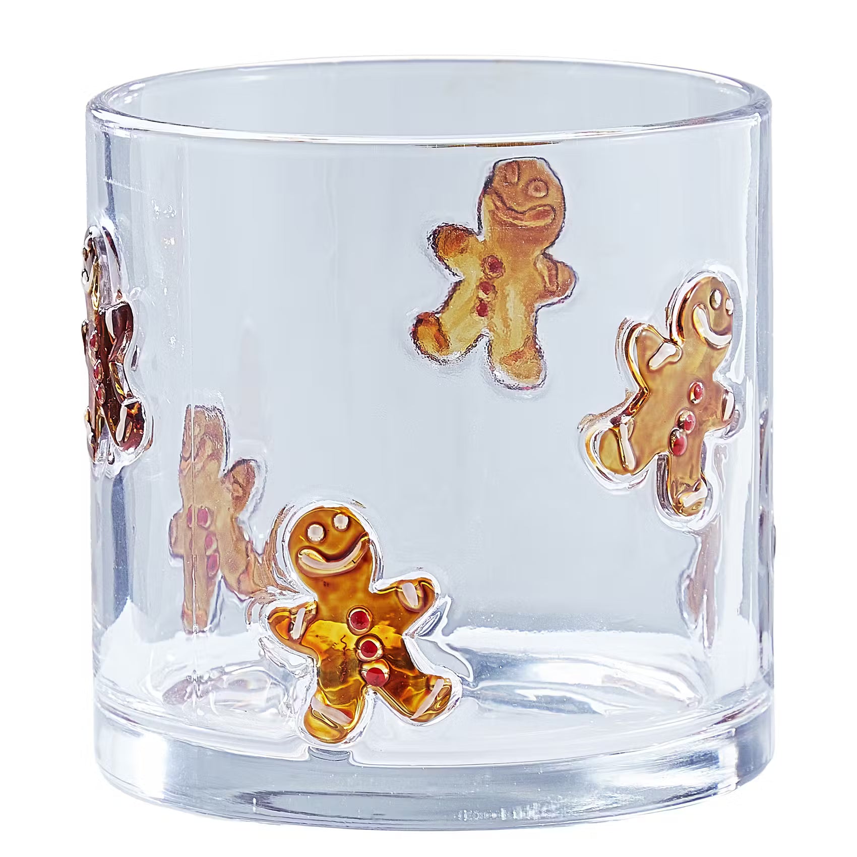 X-MAS Windlicht Lebkuchenmann - Sodalime Glas - Transparent