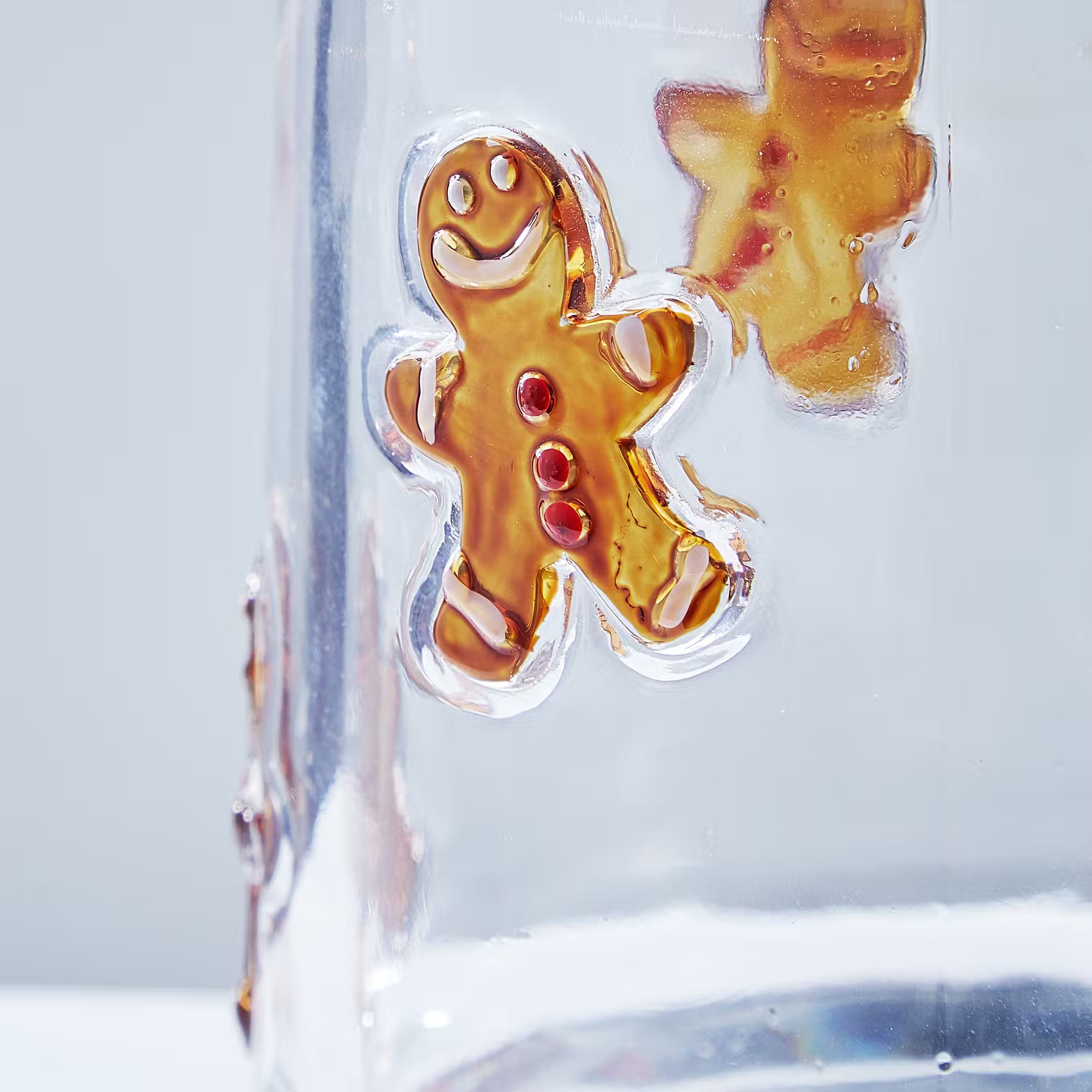 X-MAS Windlicht Lebkuchenmann - Sodalime Glas - Transparent