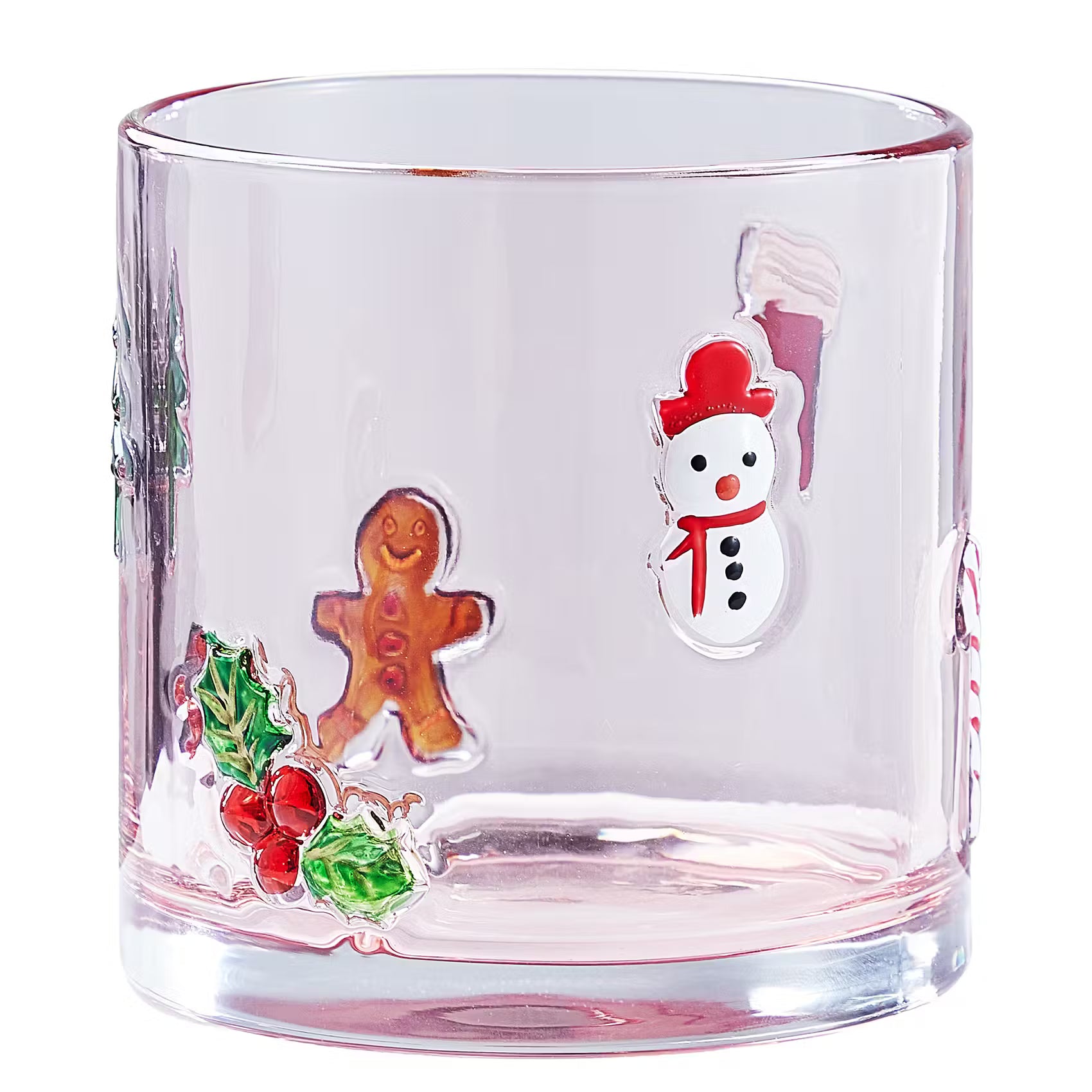 X-MAS Windlicht Mix - Sodalime Glas - Pink