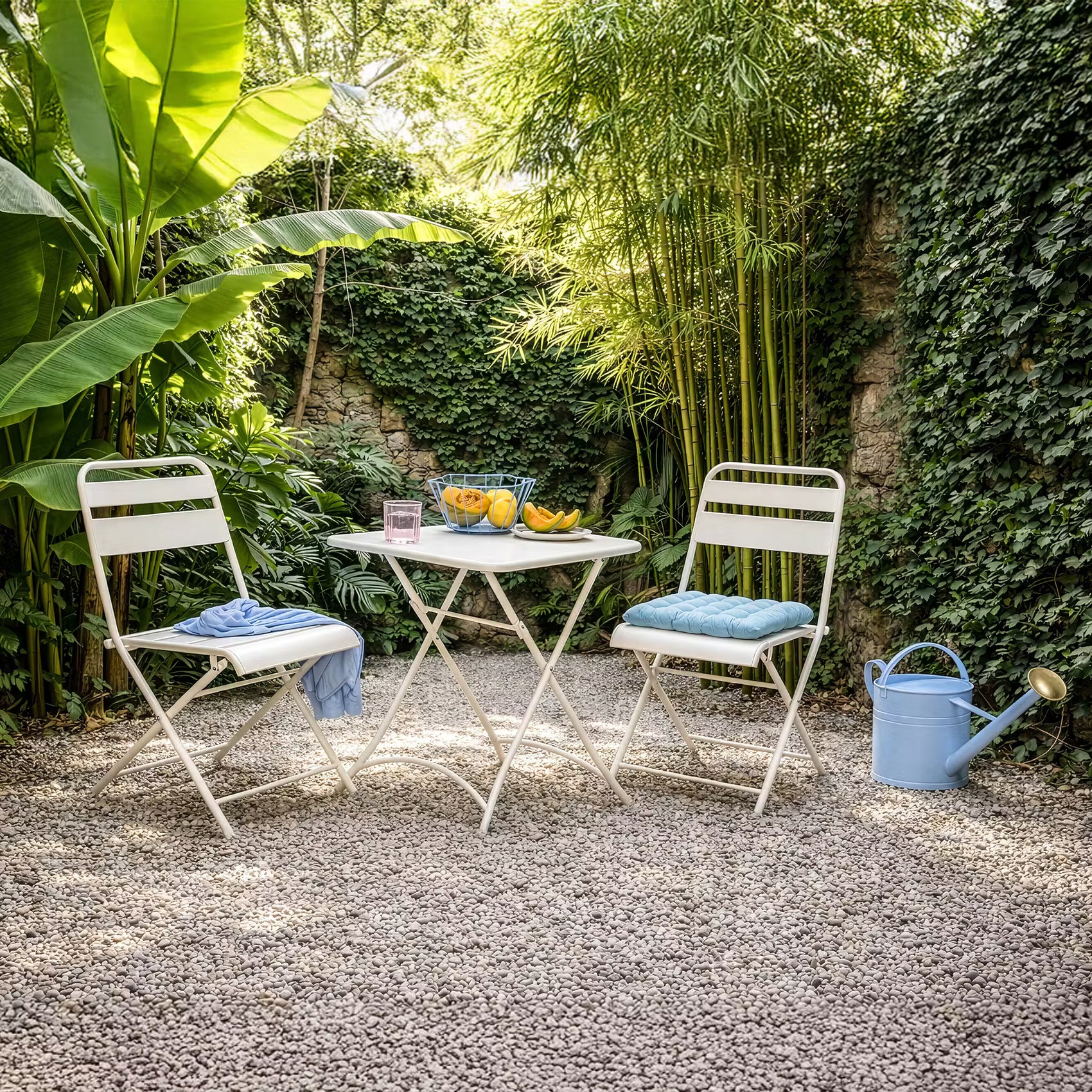 URBAN ONE Gartenmöbel-Set  3-tlg. - Stahl - Beige - Beige