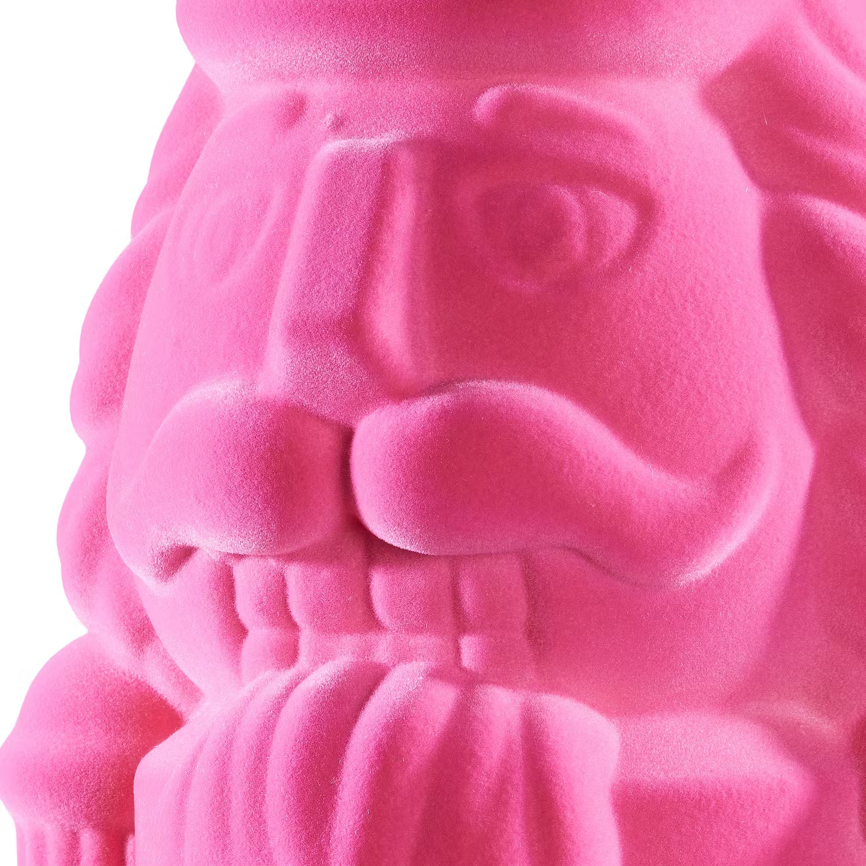X-MAS Deko-Nussknacker beflockt - Polyethylen - Pink